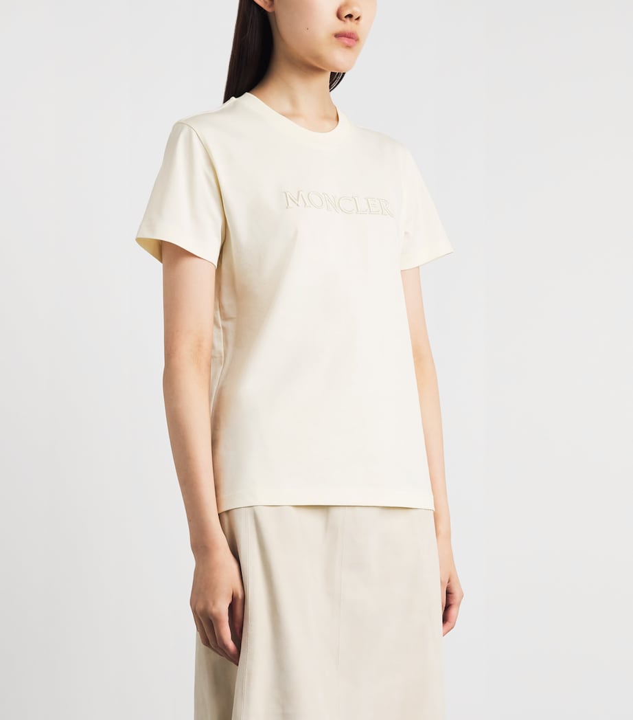 Moncler Womens Cotton Logo T-Shirt Image 4