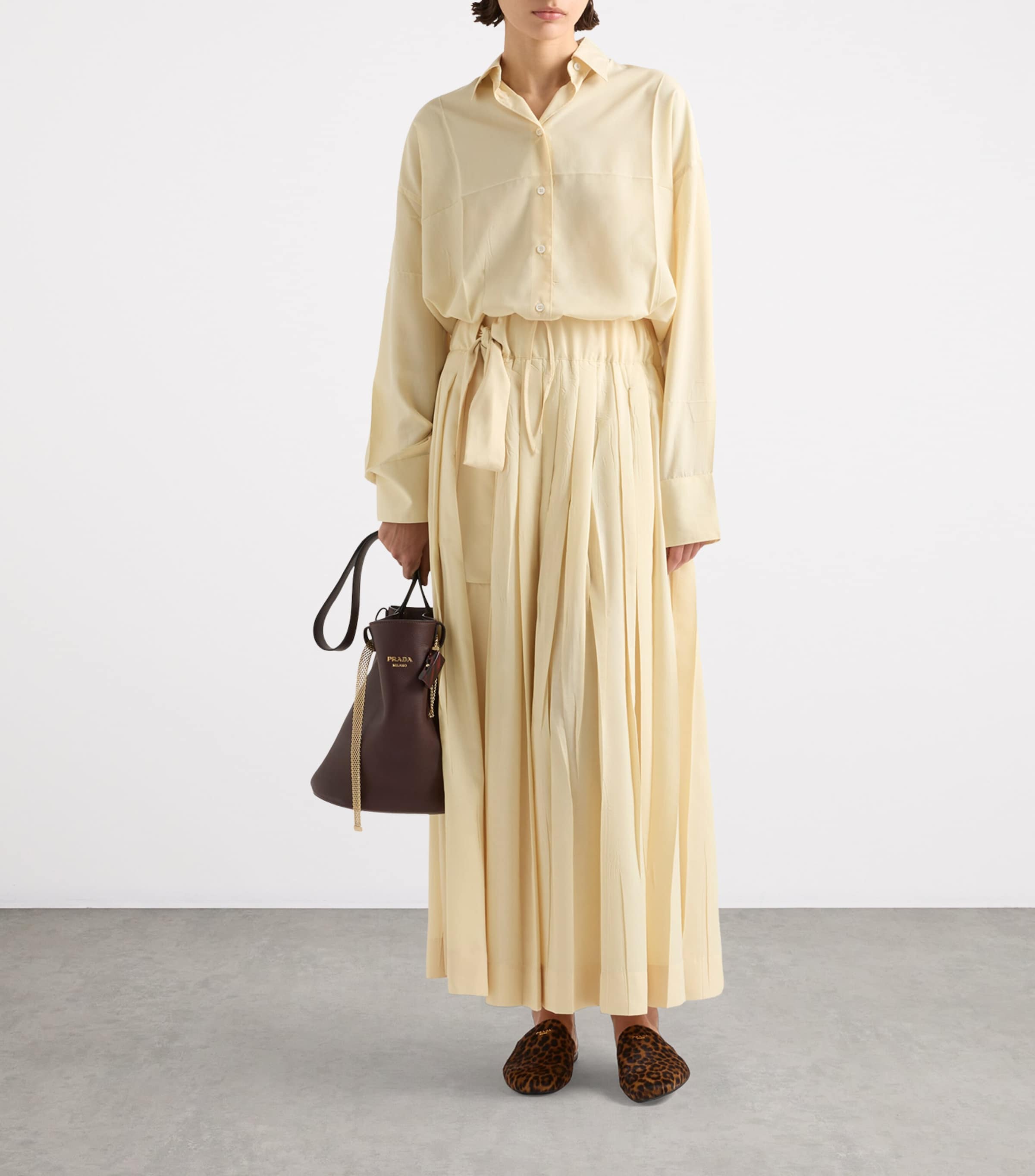 Technical Canvas Oversized Shirt F0061 Image 2