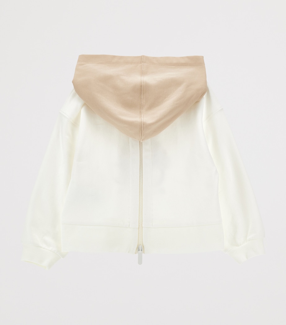 Stretch-Cotton Hoodie and Sweatpants Set (2-12 Years) PANNA/ECRU Image 2