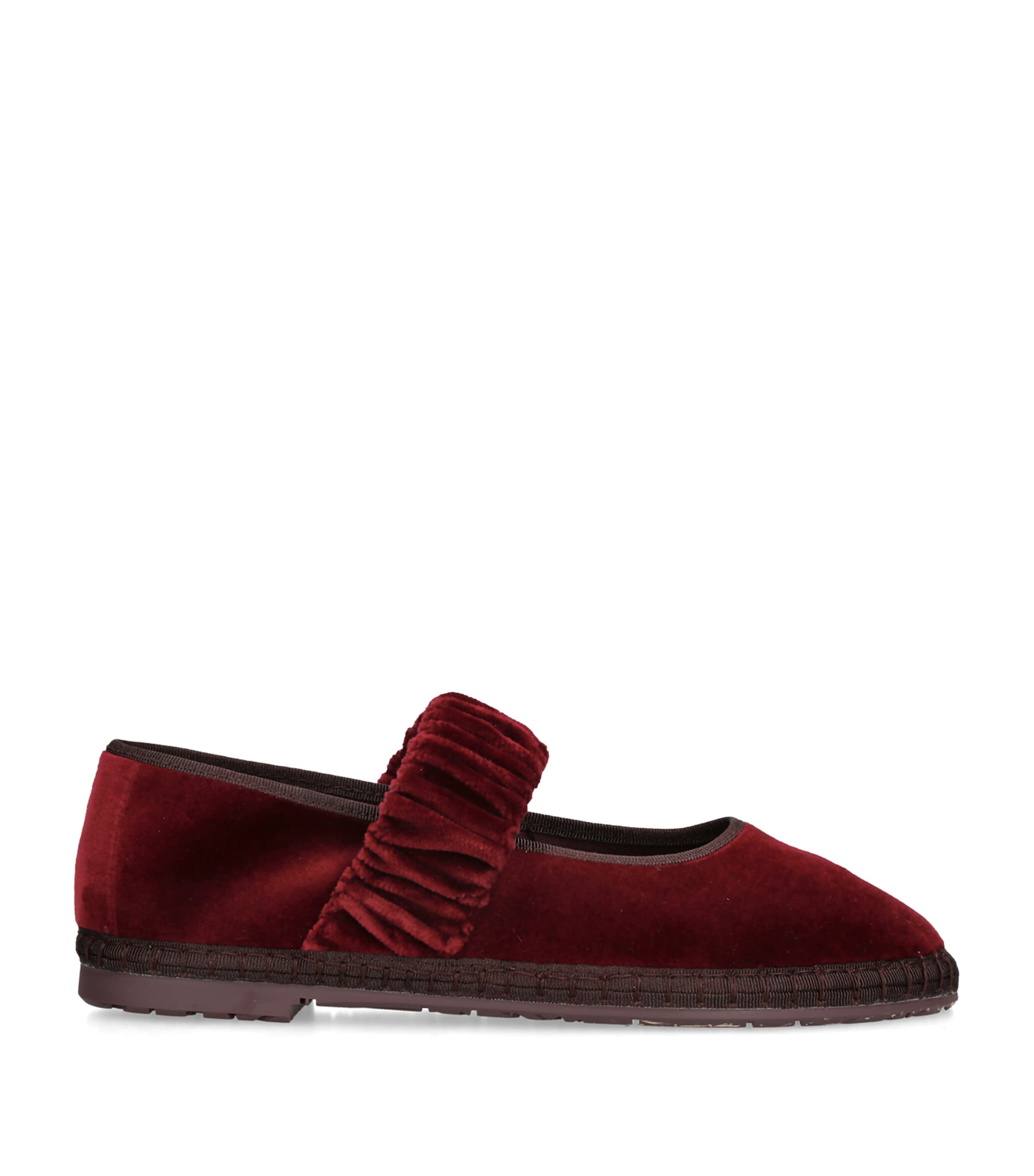 Flabelus Velvet Mafalda Espadrilles Wine Image 1