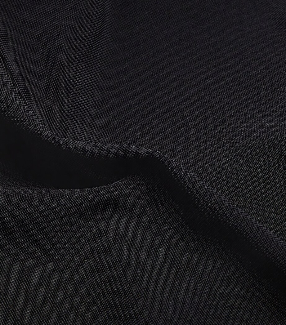 Jacquemus Womens Asymmetric The Drapeado Crop Top Black Image 5