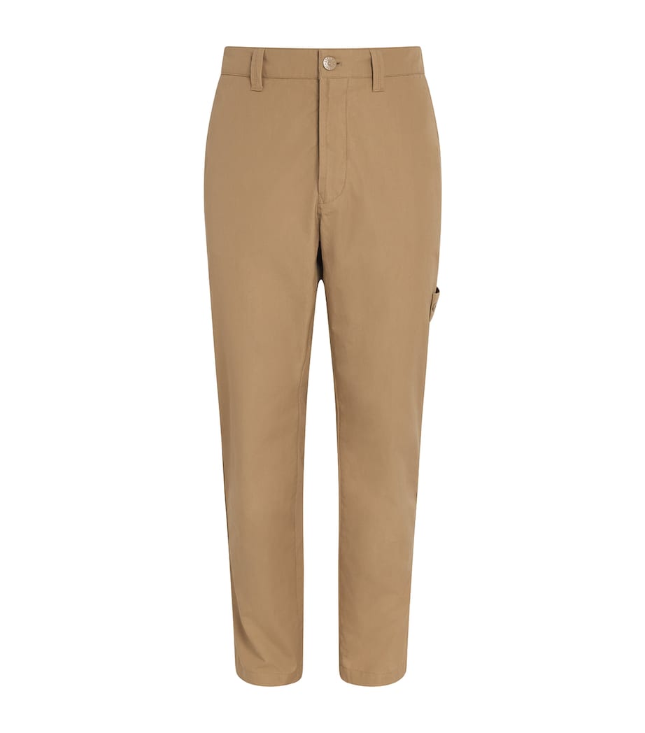 Stone Island Mens Cotton Ghost Straight Chinos Image 1
