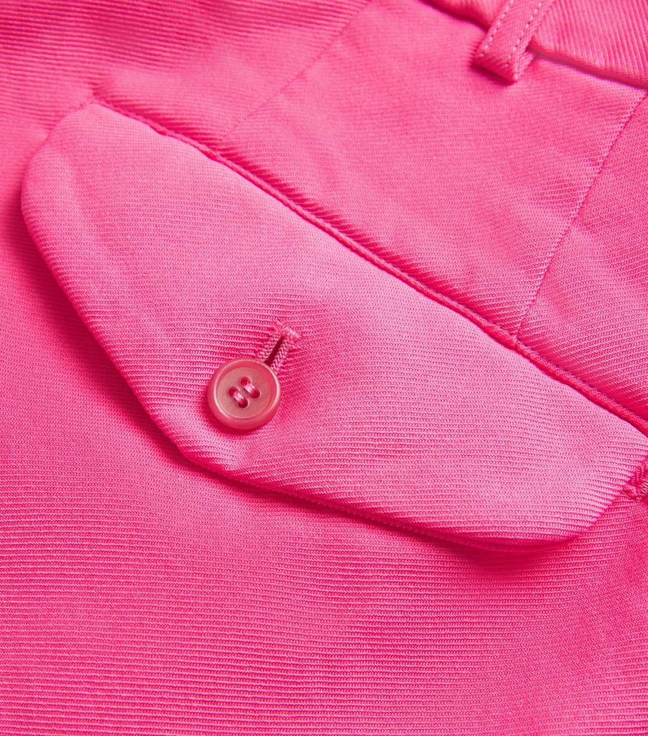 Comme Des Garçons Homme Plus Mens Pleated Wide-Leg Shorts Pink Image 5