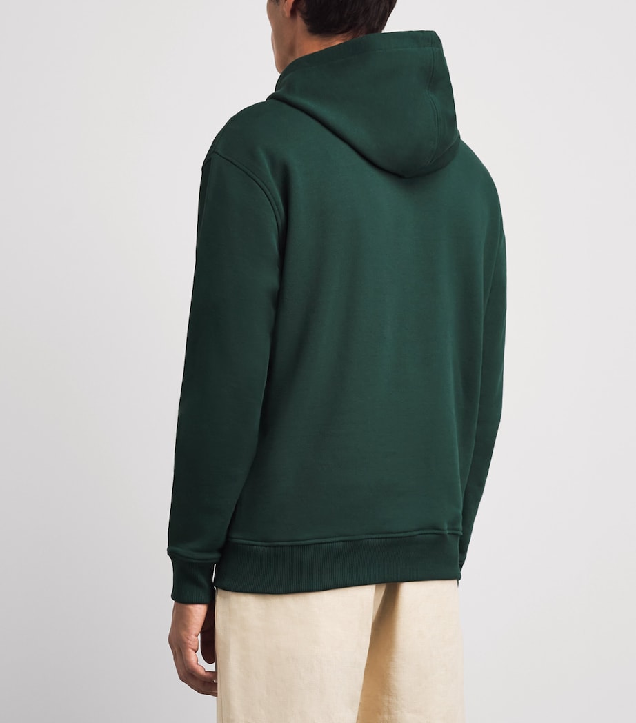 AMI Paris Mens Ami de Coeur Hoodie Vert Btlle/noir Image 5