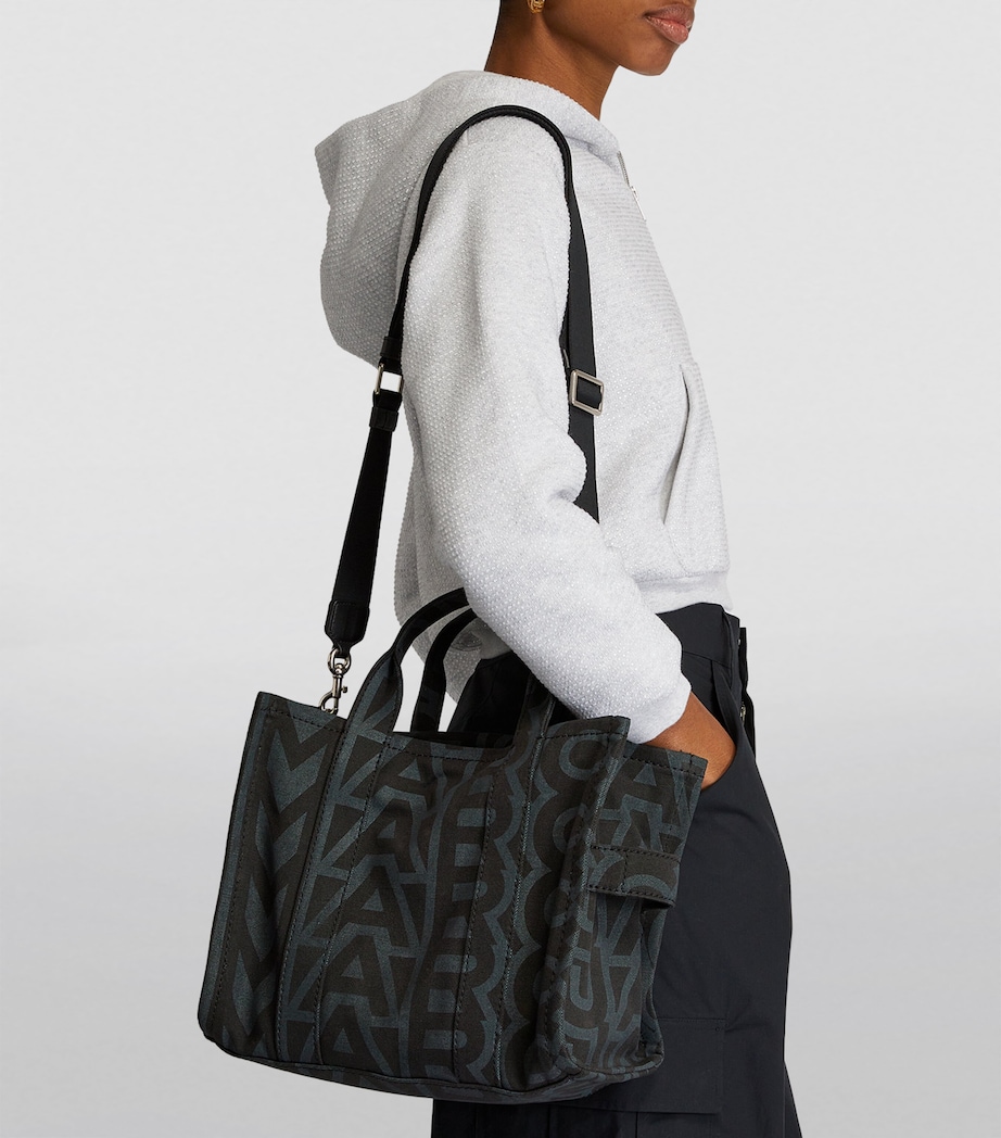 The Marc Jacobs Medium The Monogram Tote Bag 002 BLACK MLTI Image 4
