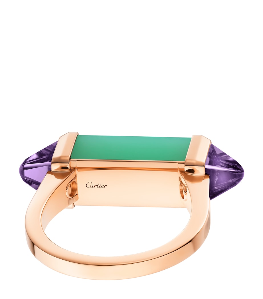 Rose Gold, Amethyst and Chrysoprase Les Berlingots de Cartier Ring ROSE GOLD Image 5