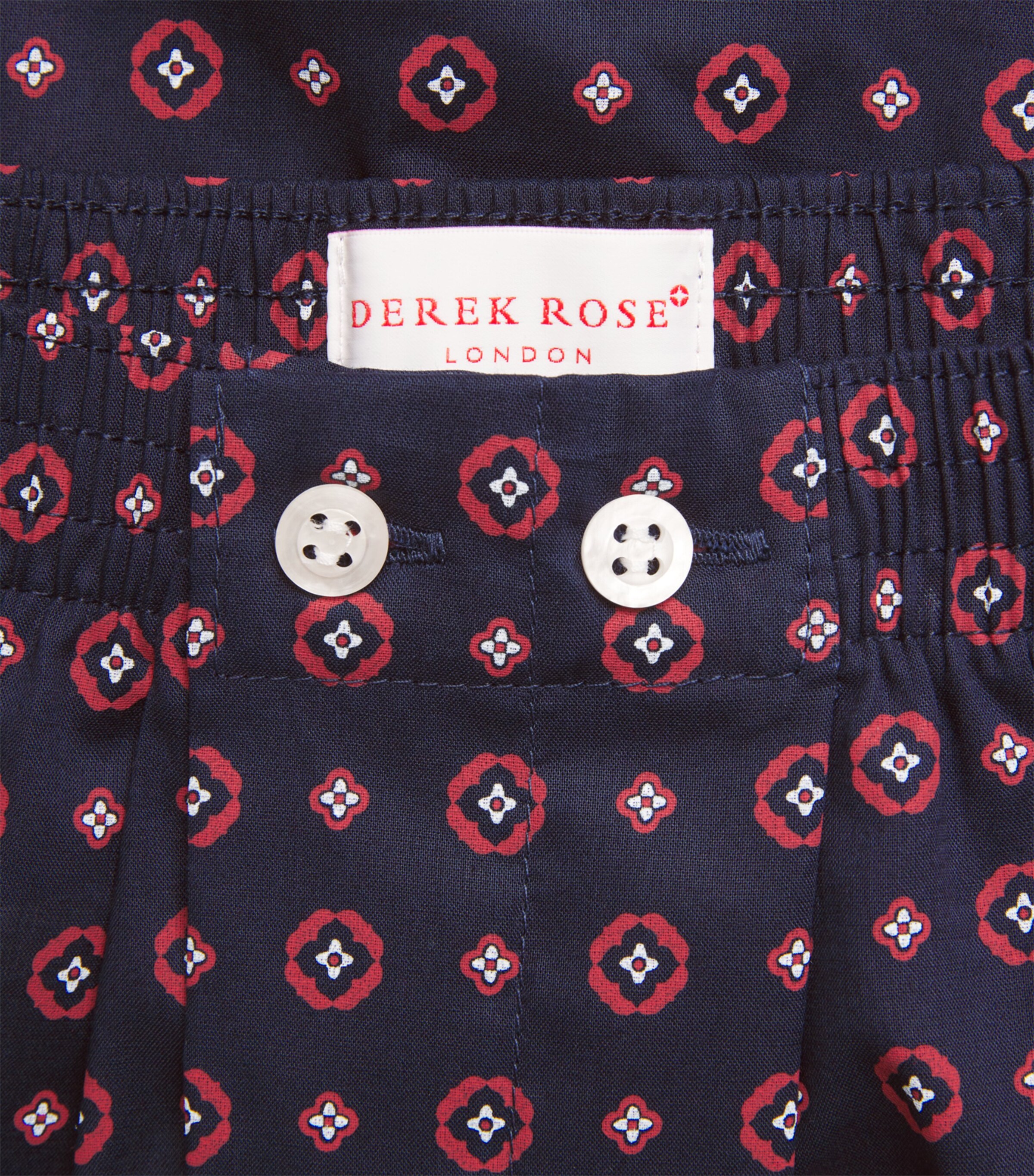 Cotton Geo Print Traditional Boxer Shorts 107NAV Image 4