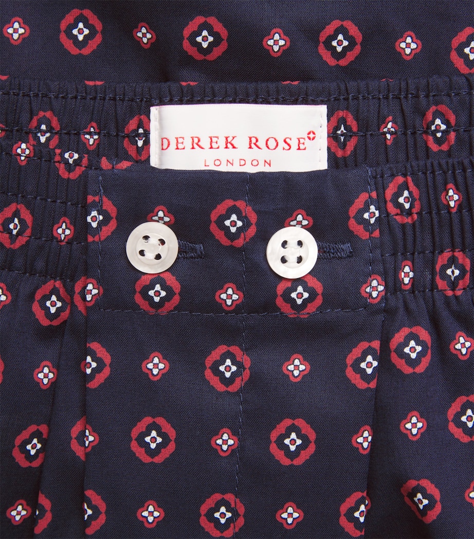 Cotton Geo Print Traditional Boxer Shorts 107NAV Image 4