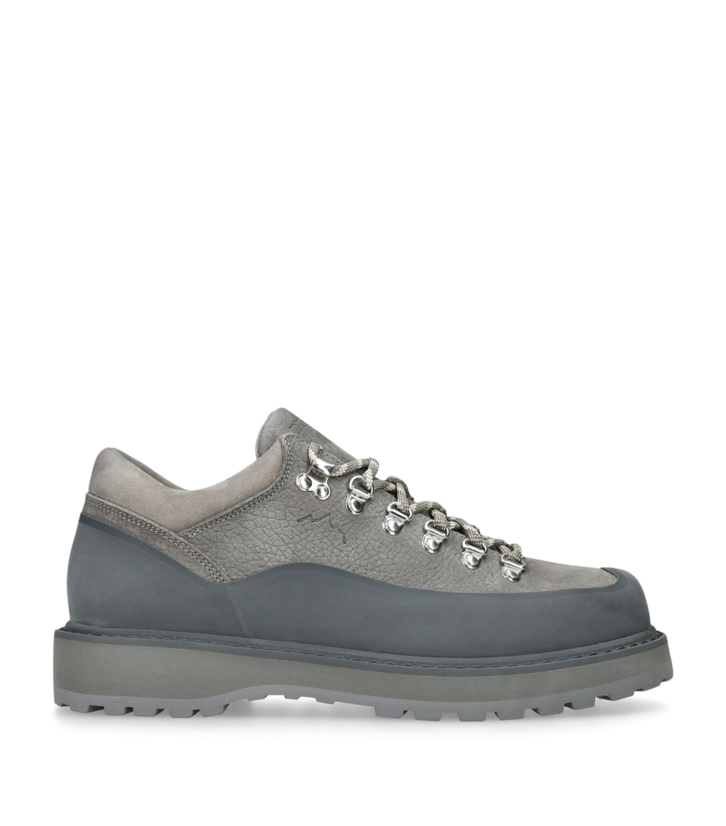 Diemme Leather Cornaro Due Gomma Low-Top Boots Grey Image 1