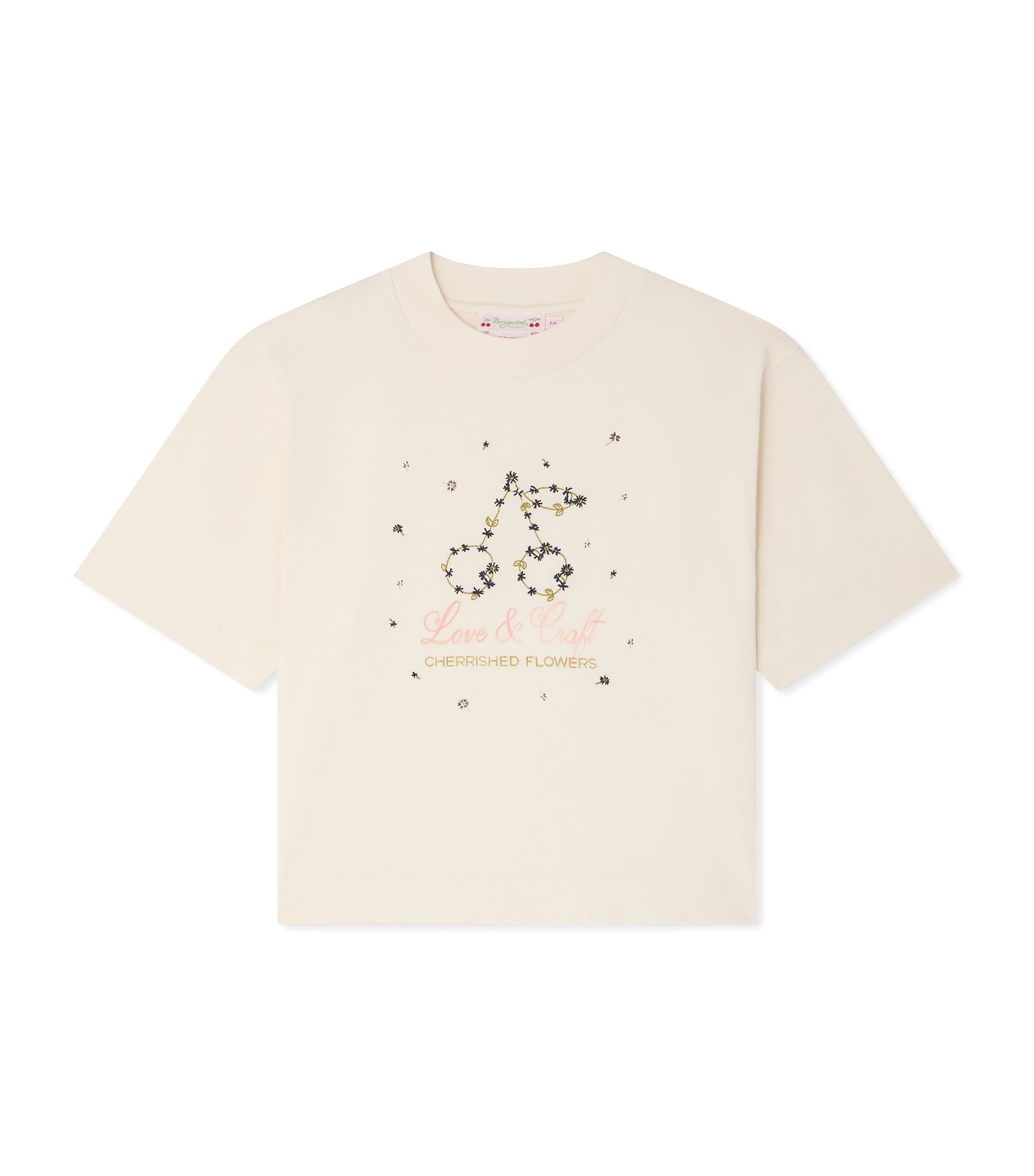 Bonpoint Cotton Lele T-Shirt (10-14 Years) Upb Blanc Lait Image 1