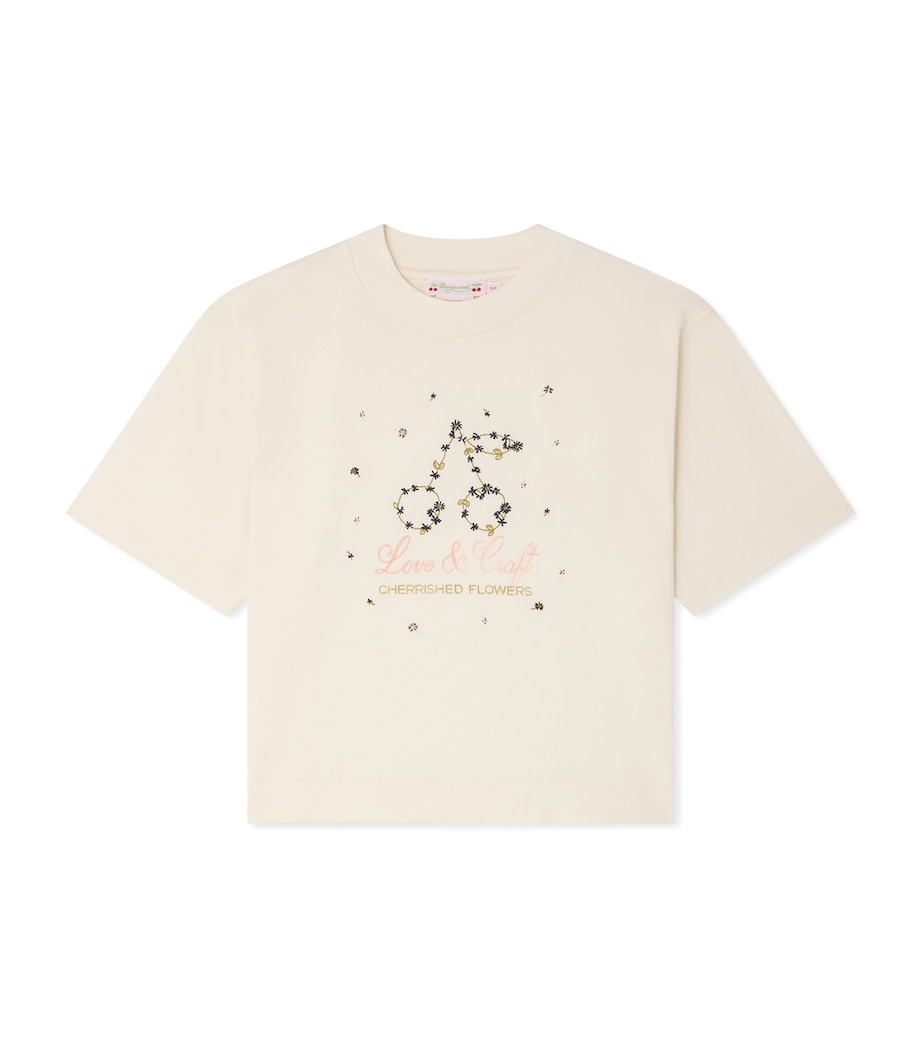 Bonpoint Cotton Lele T-Shirt (10-14 Years) Upb Blanc Lait Image 1