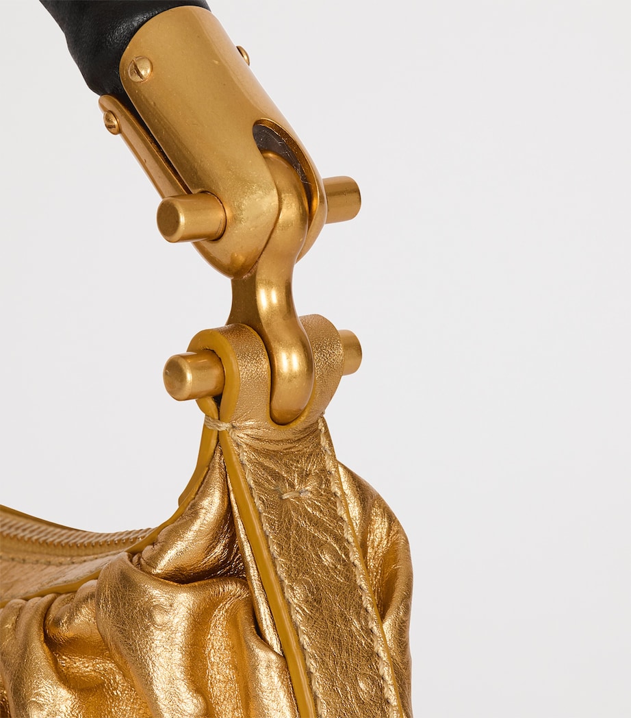 Mini Leather Ebene Top-Handle Bag 1KA OR Image 8