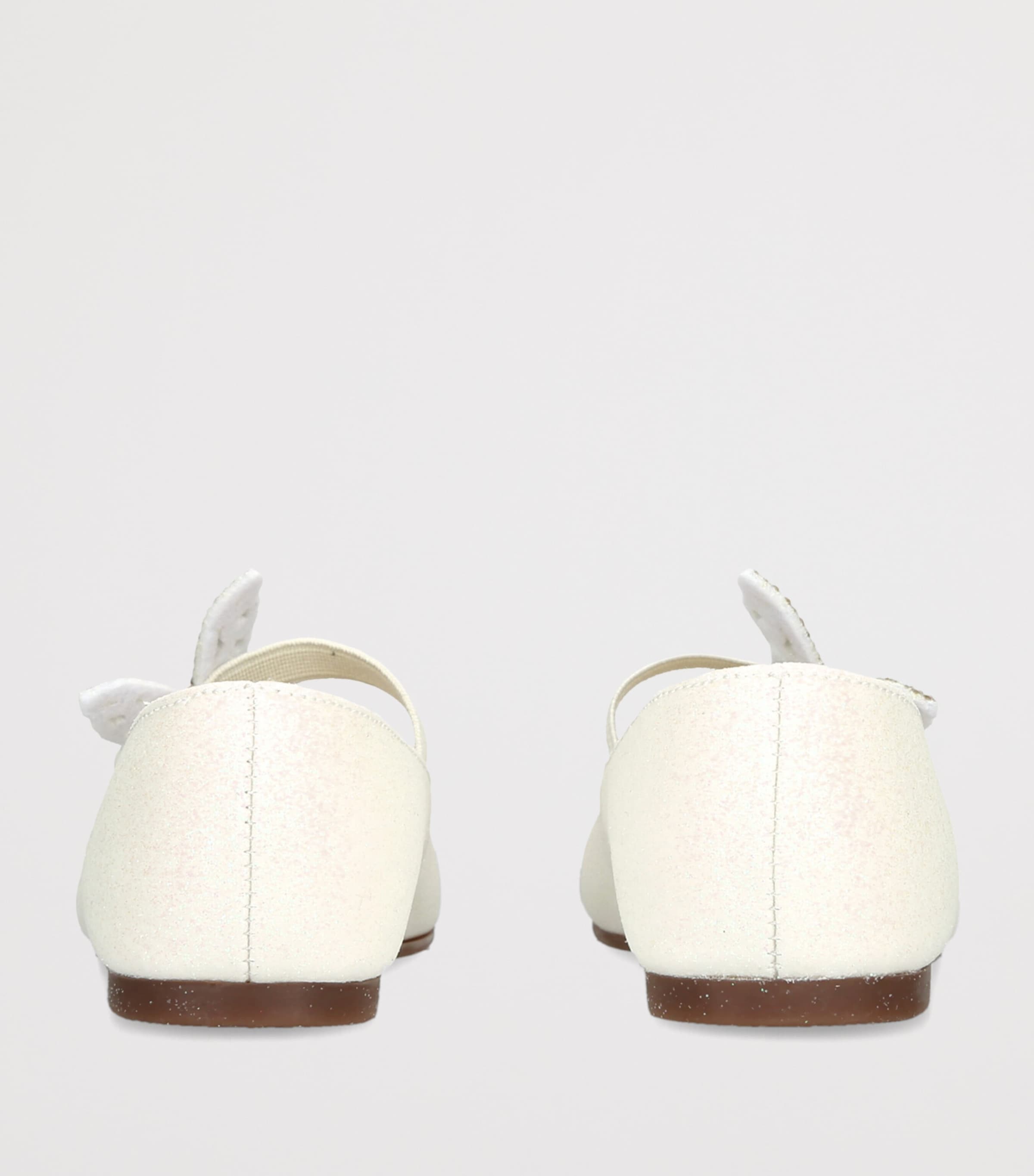 BabyWalker Sparkle Butterfly Ballet Flats White Image 4