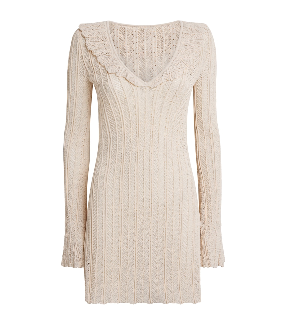 Devon Windsor Womens Knitted Davina Mini Dress Clay Image 1