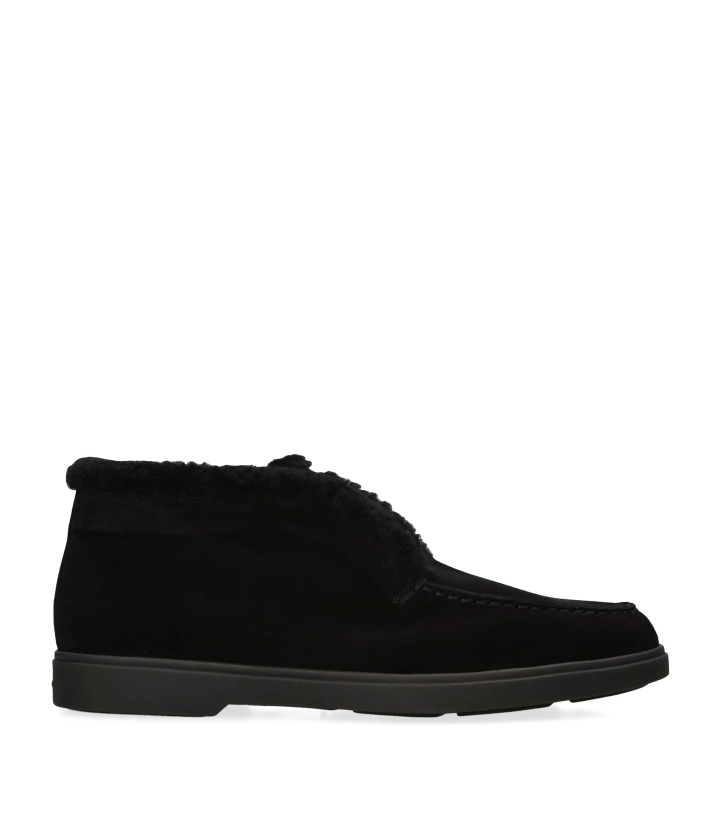 Santoni Suede Fortune Ankle Boots | Harrods US