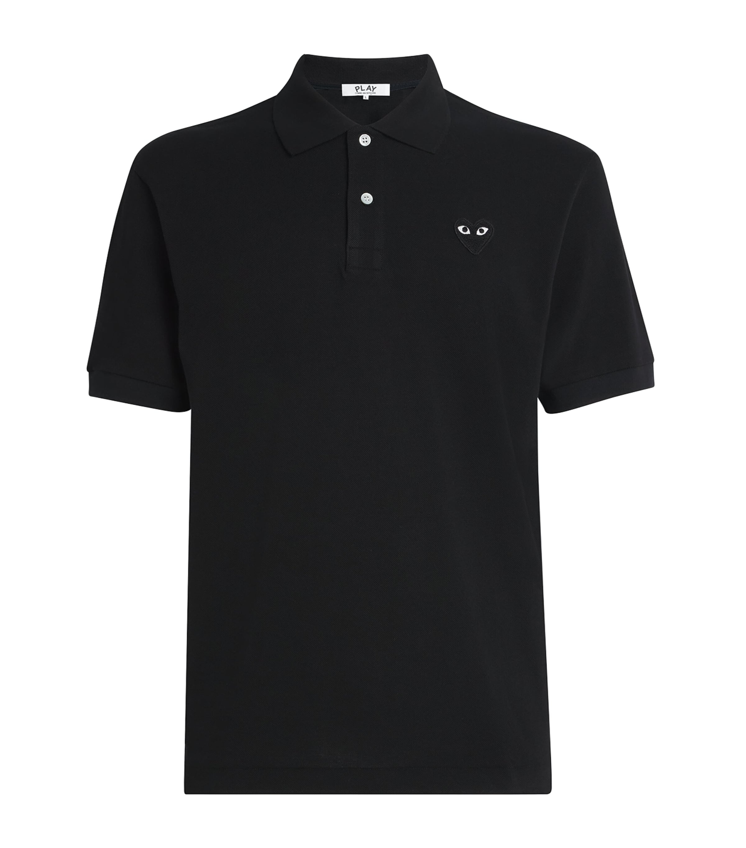 Heart Logo Polo Shirt BLACK Image 1