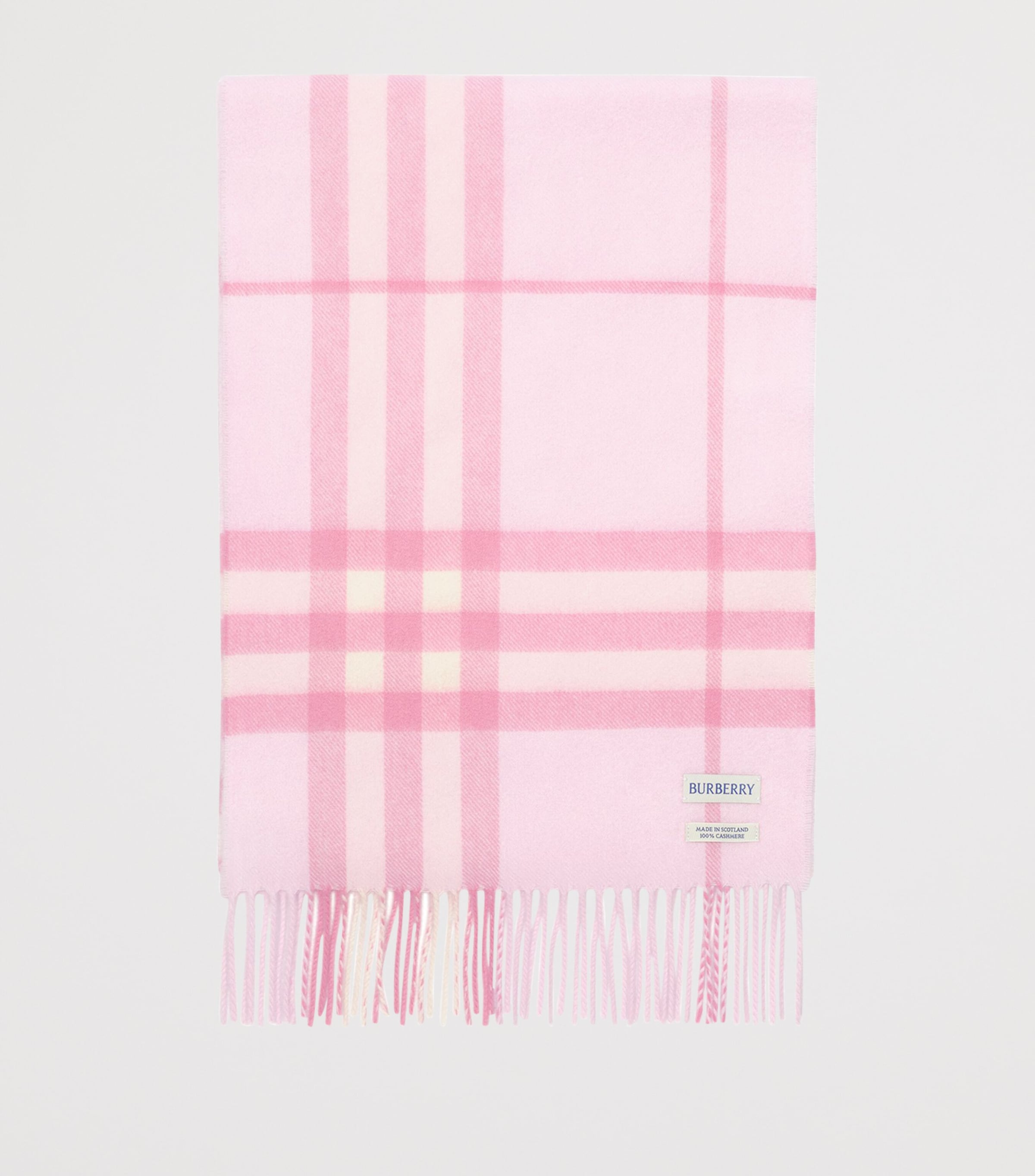 Burberry Cashmere Check Scarf Cami Pink Image 4