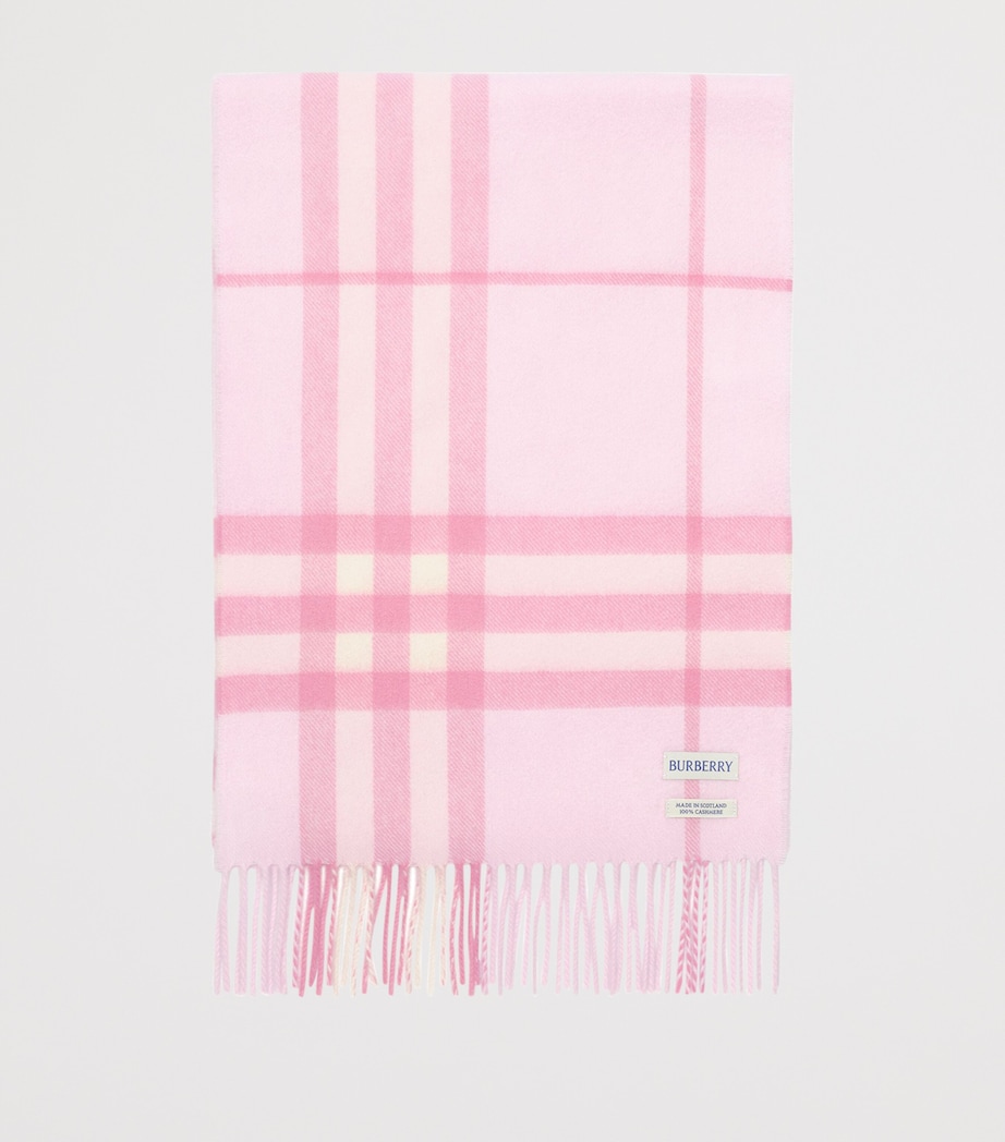 Burberry Cashmere Check Scarf Cami Pink Image 4