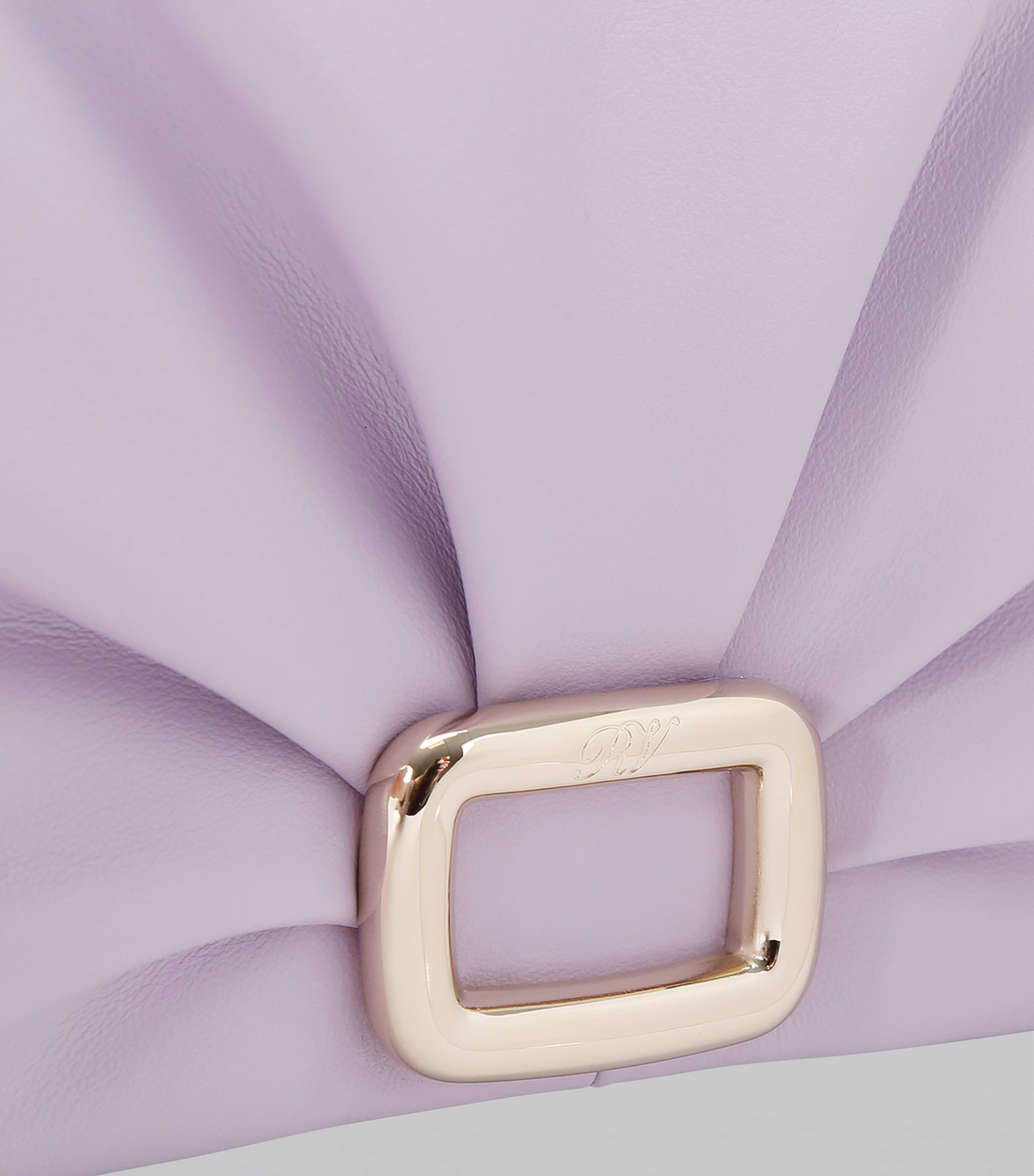 【関税&送料込】Roger Vivier Viv' Choc Phone Holder In Faux Viv' Choc Phone Holder in Leather Black Woman