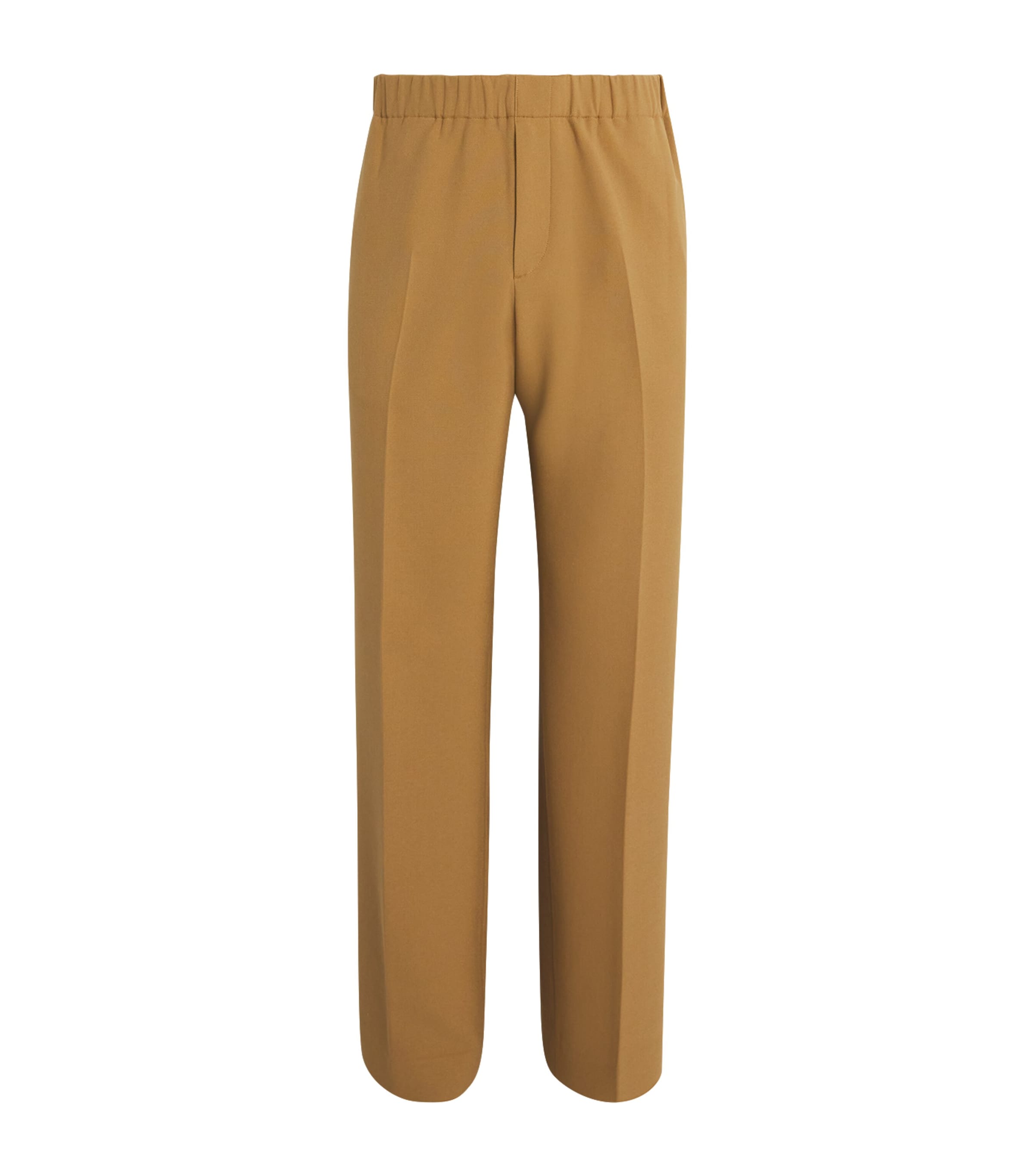 Sandro Paris Mens Jersey Wide-Leg Trousers Nut Image 1