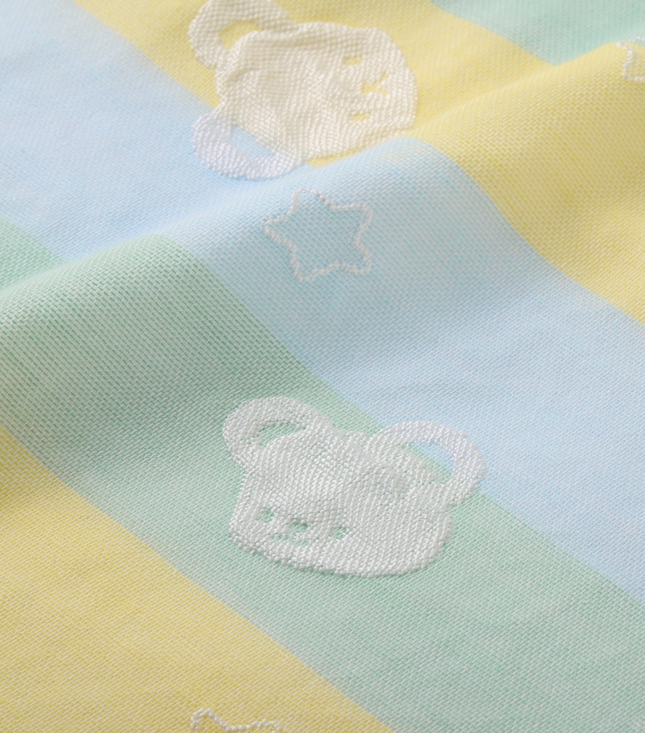 Miki House Double-Woven Gauze Stripe Blanket Image 4