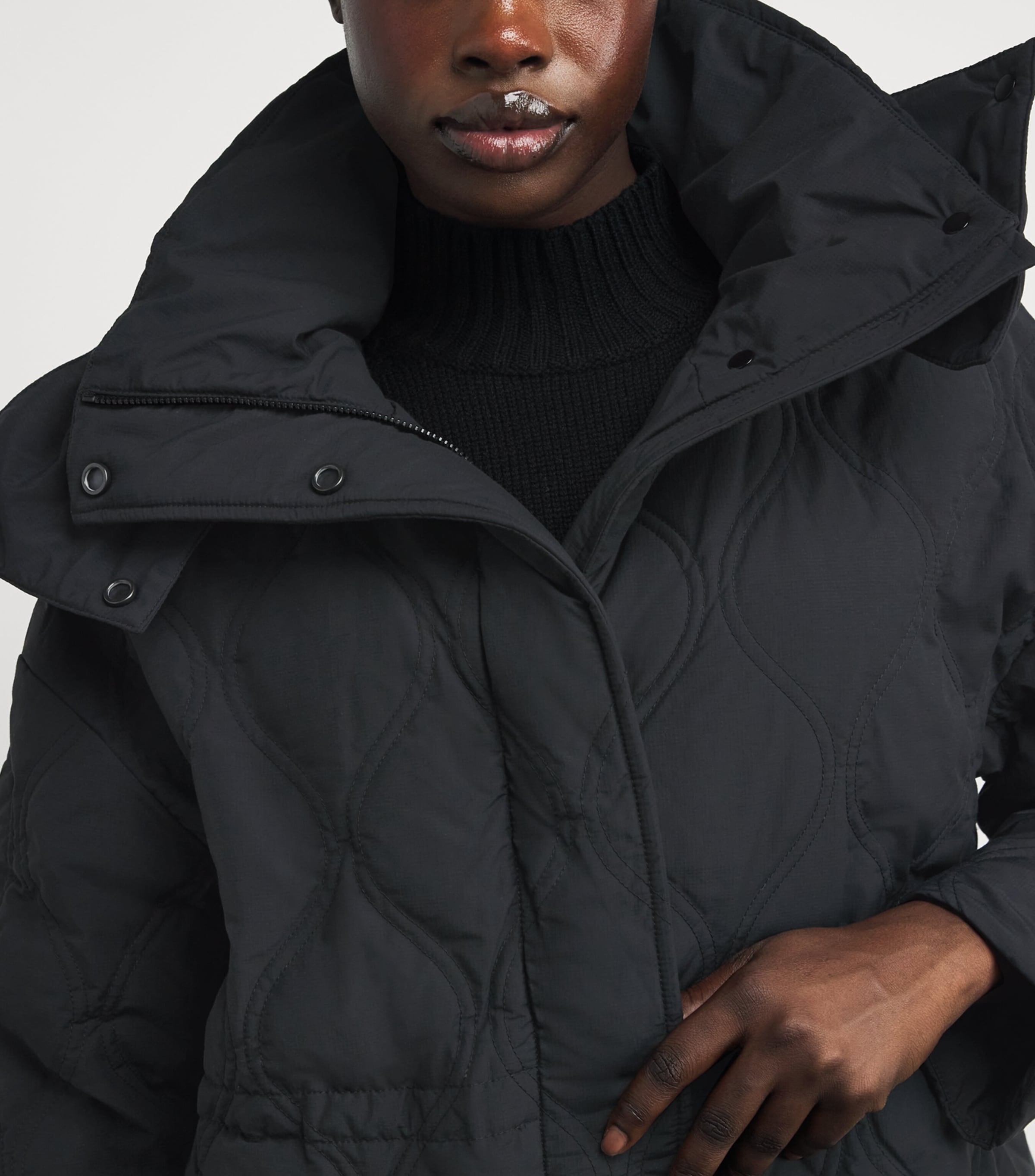 Quilted Alessia Down Jacket 9061BLACK - NOIR Image 6