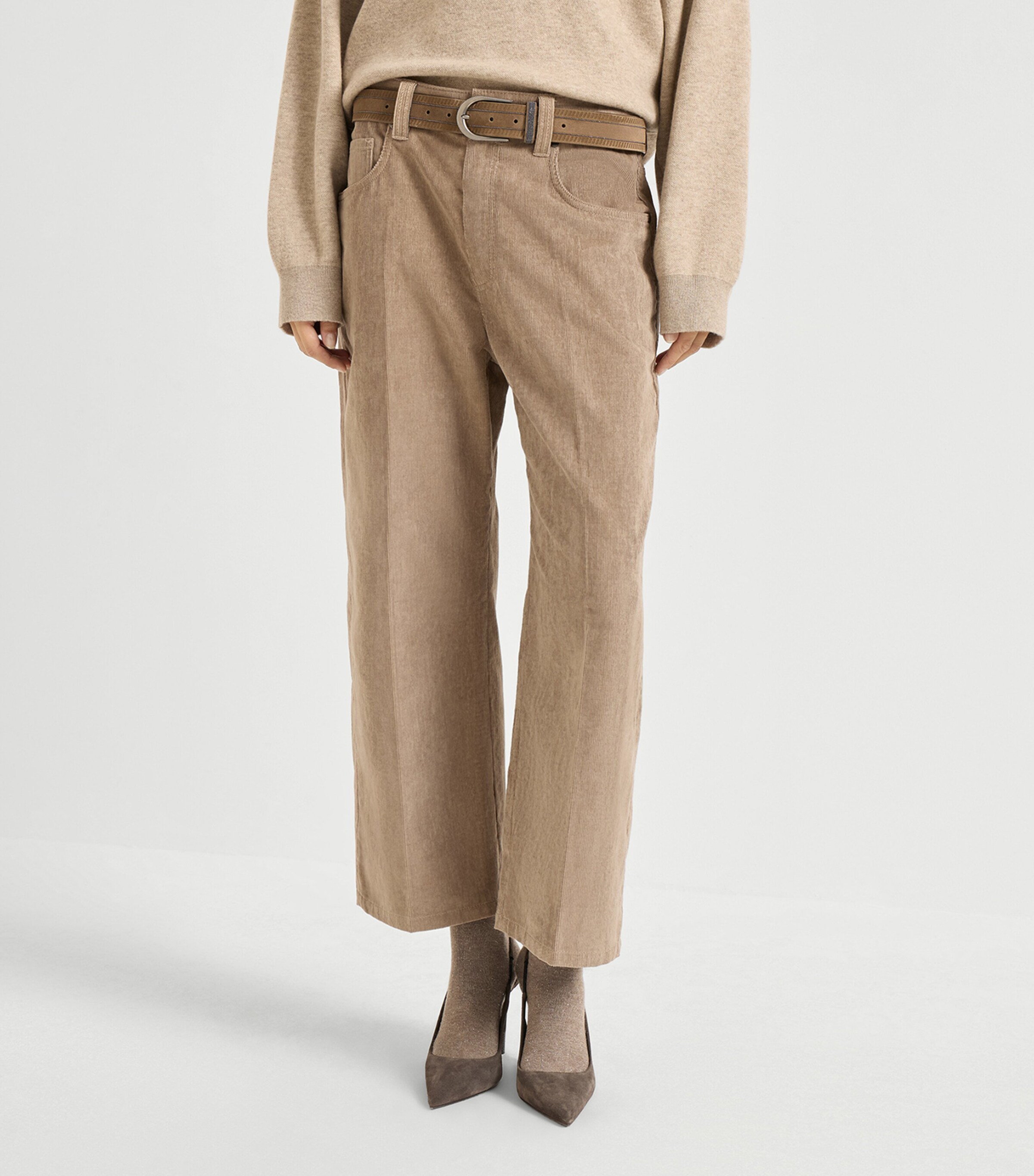 Cotton-Blend Corduroy Trousers C4697 Image 2