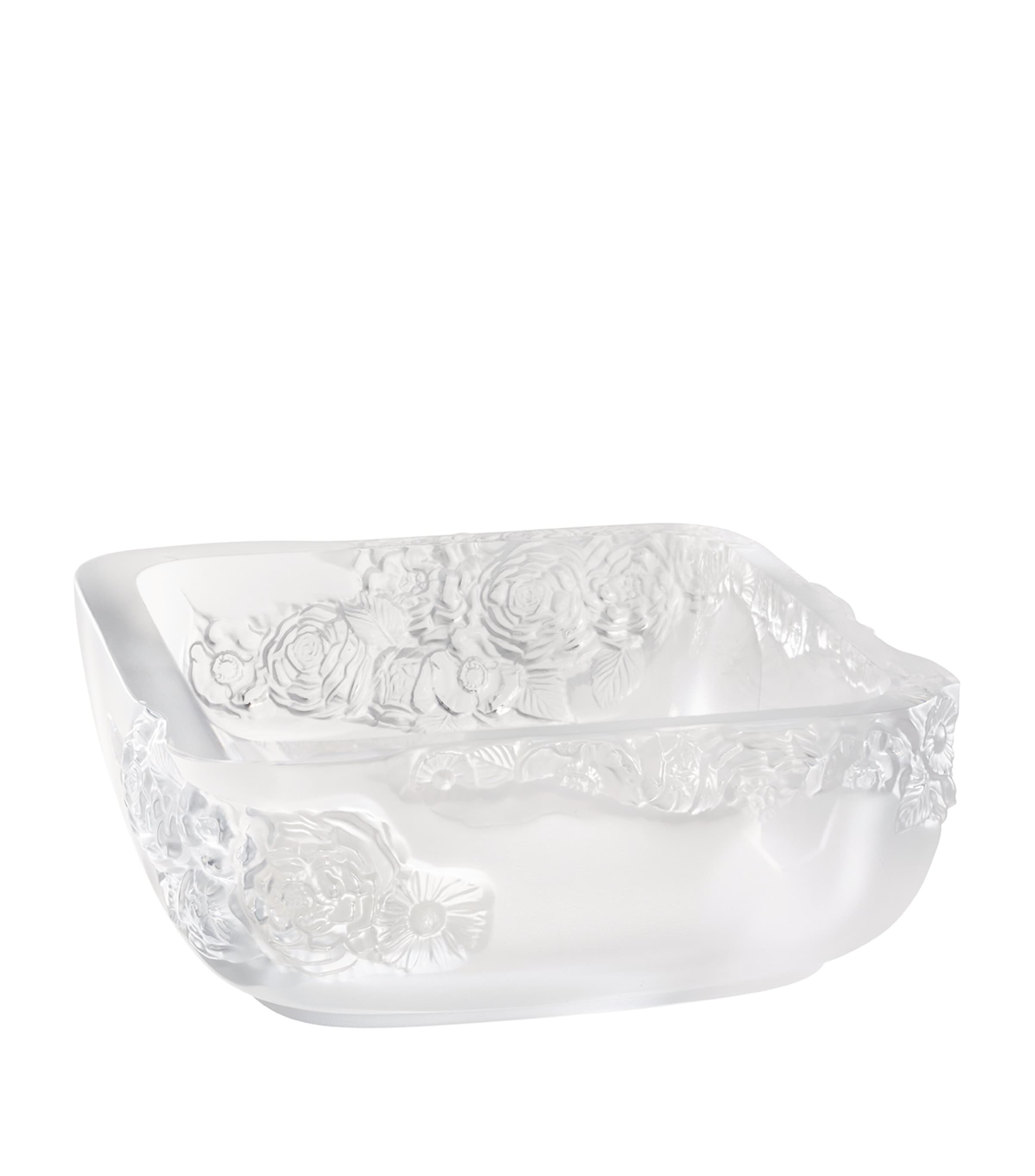 Shop Lalique Peonies Bowl In Clear