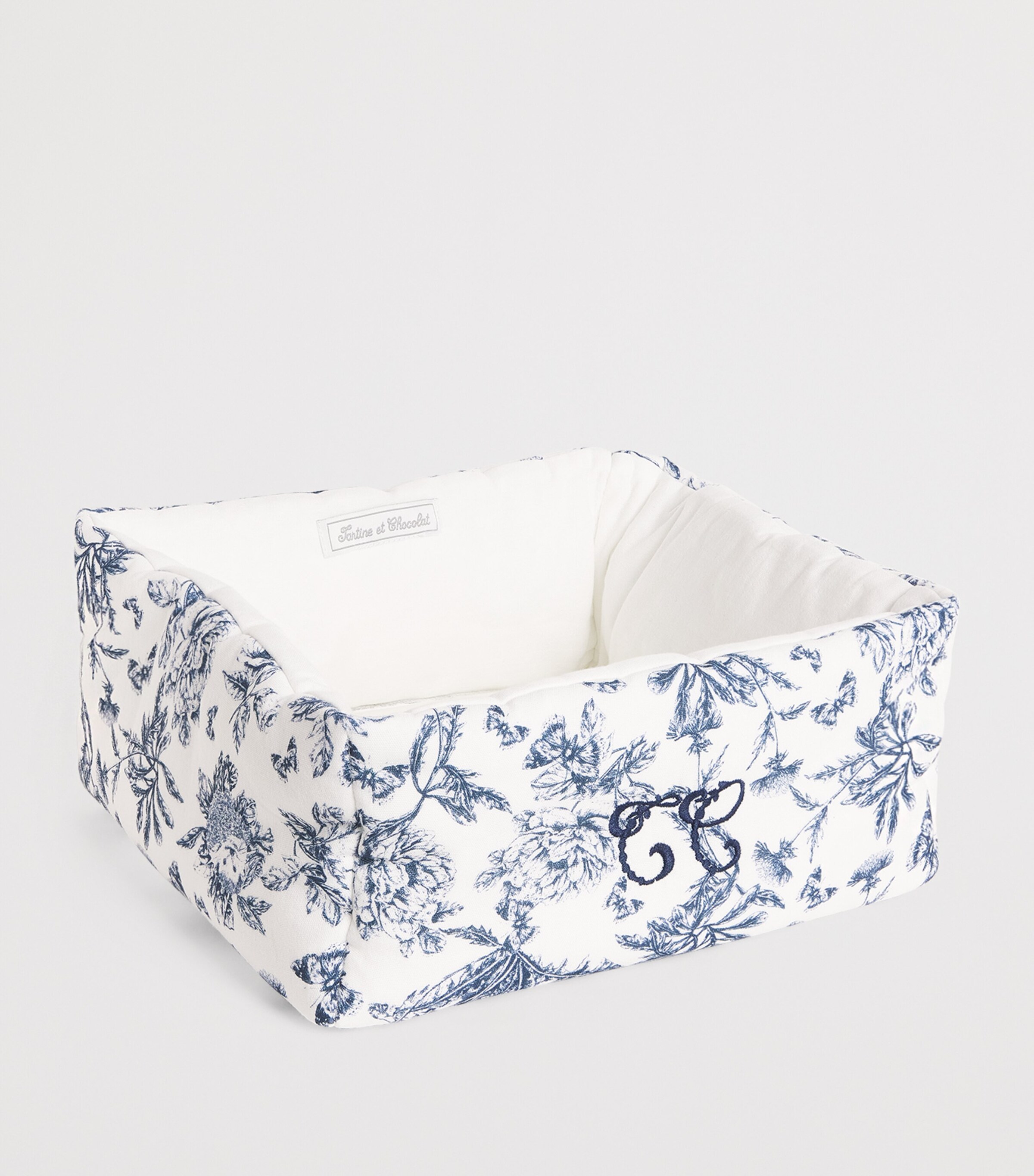 Tartine et Chocolat Cotton Padded Storage Basket Image 2