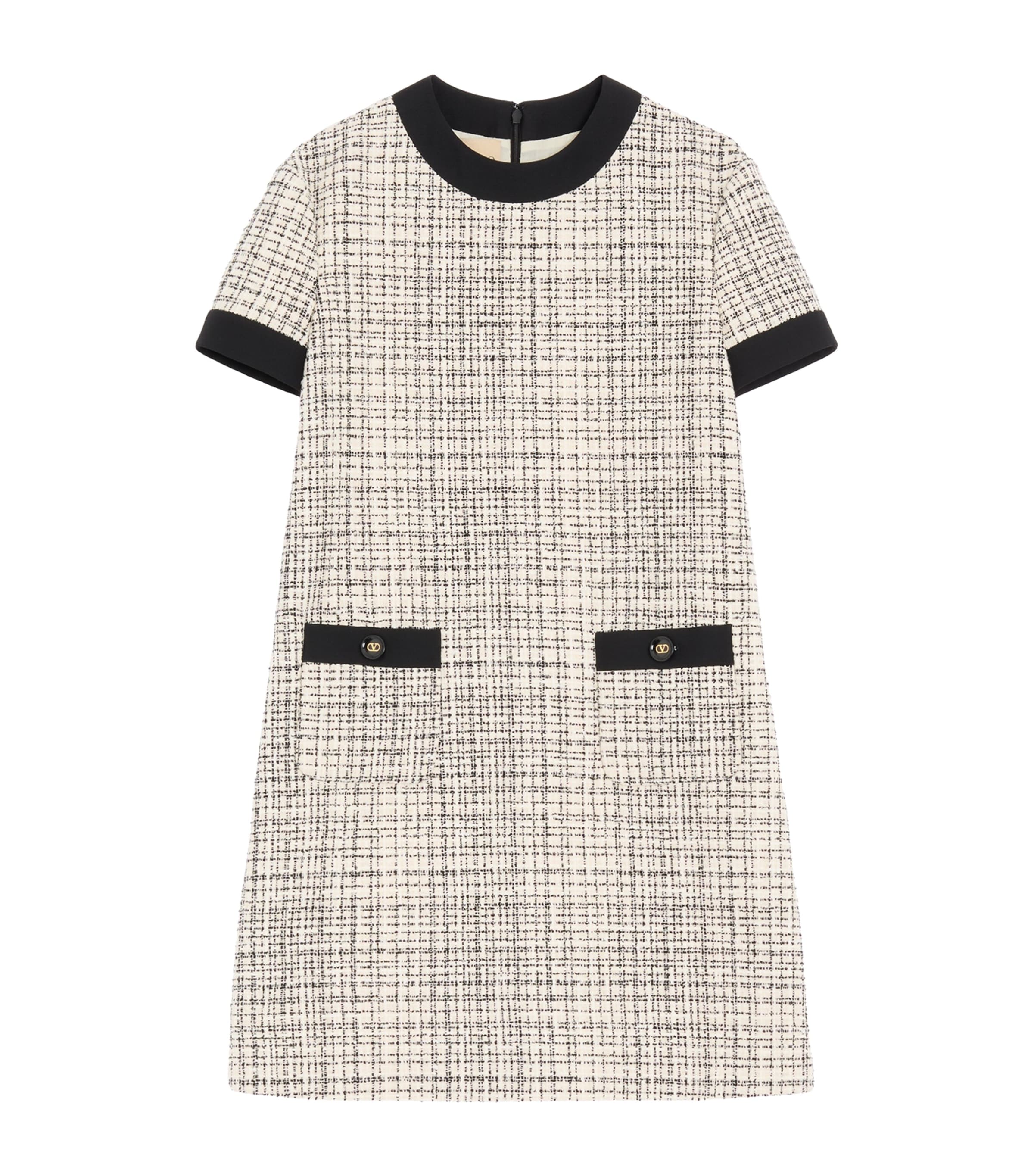 Valentino Womens Tweed Mini Dress Image 1