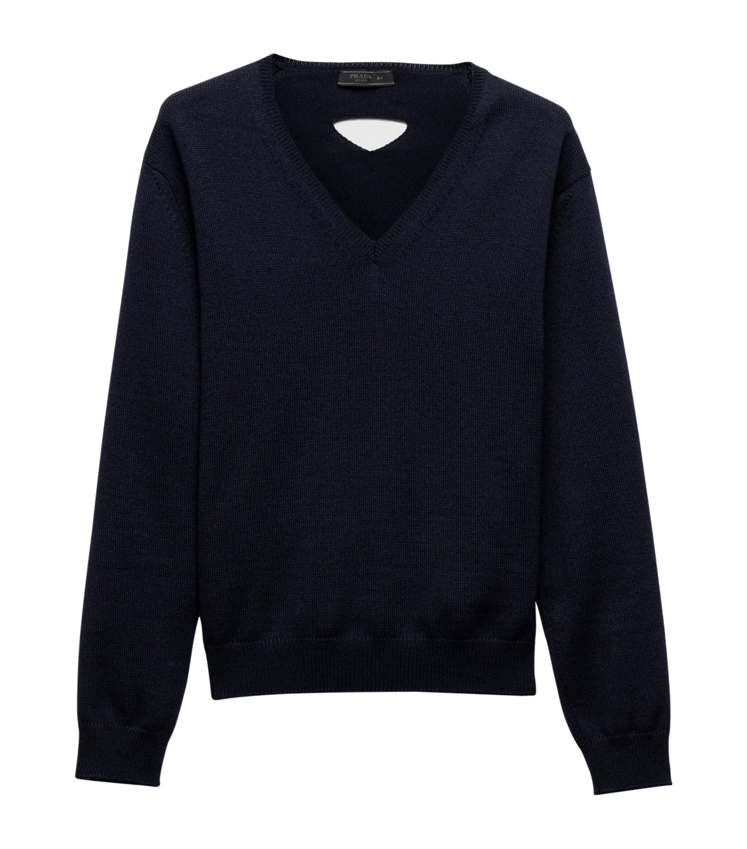 【人気No.1】 Sweater Cut-Out V-Neck Wool Prada | UK Harrods トップス