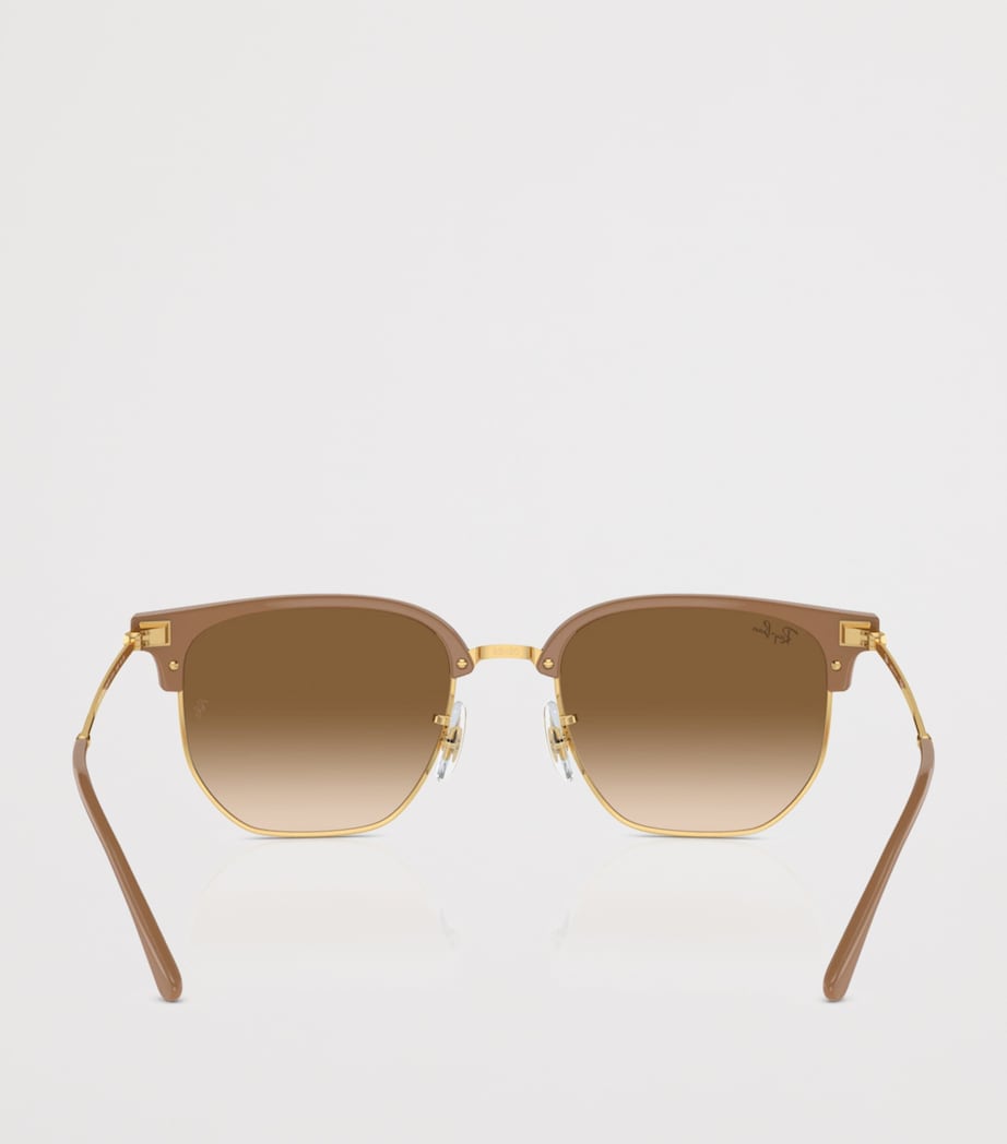 Ray-Ban New Clubmaster Sunglasses Beige Image 4