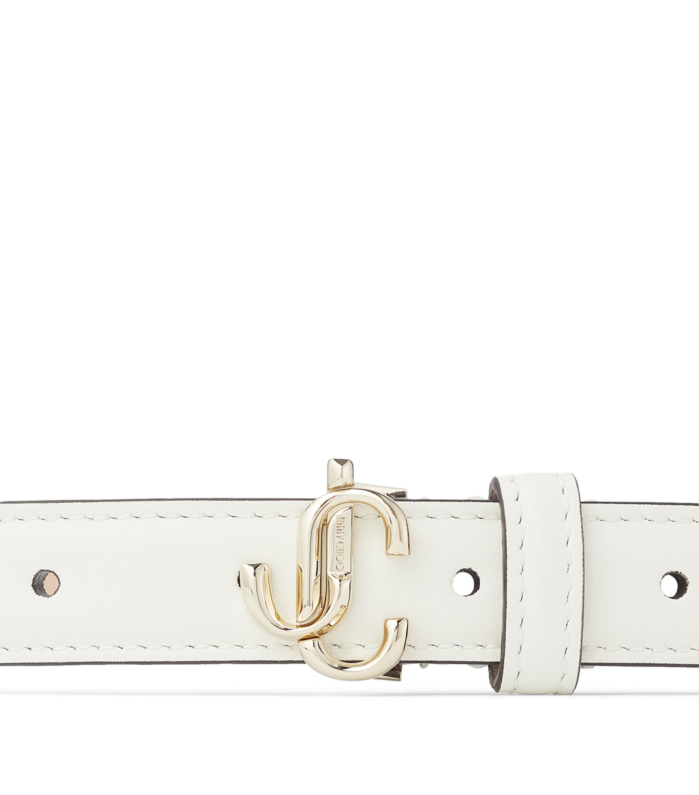 Leather Mini Helina Belt LATTE/LIGHT GOLD Image 3