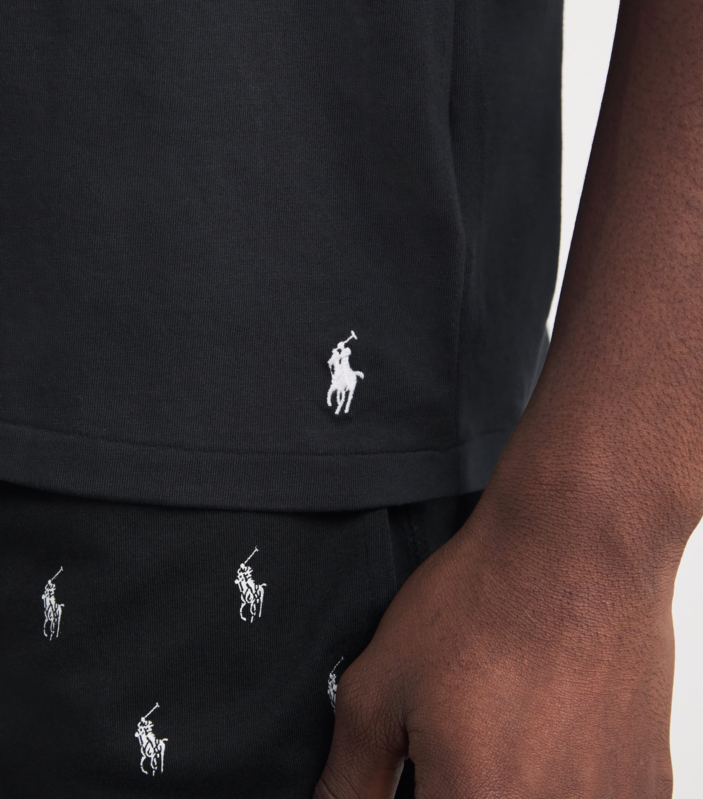 Cotton Logo T-Shirt POLO BLACK POLO TEE Image 4