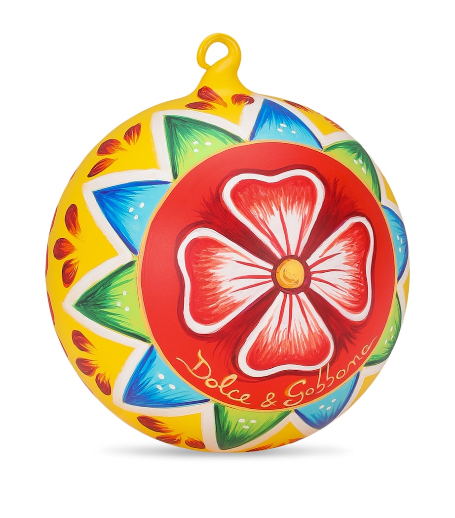 Dolce&Gabbana Casa Hand-Painted Carretto Siciliano Bauble Tulipano Image 3