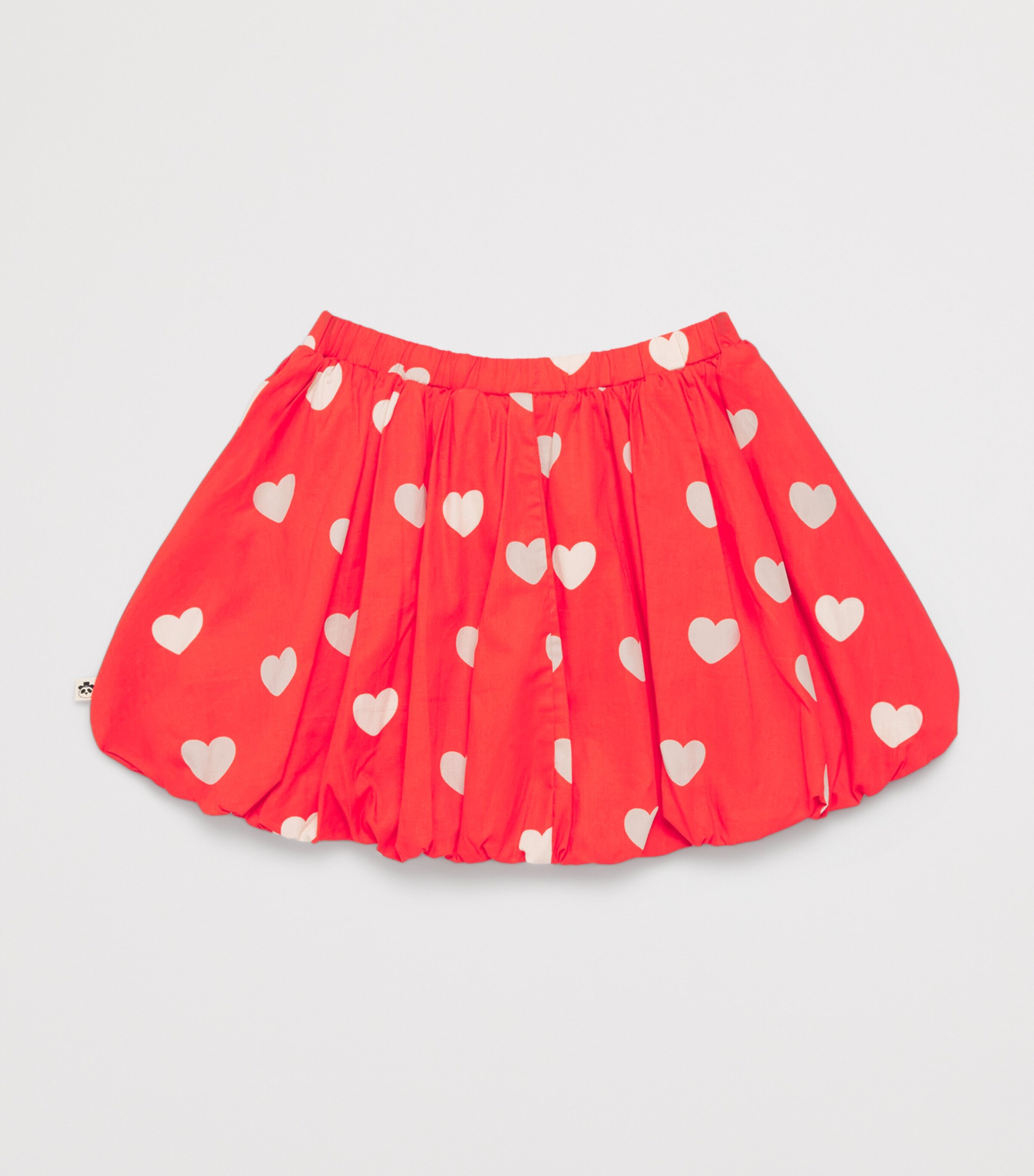 Organic Cotton Hearts Balloon Skirt (3-11 Years) 42RED Image 2