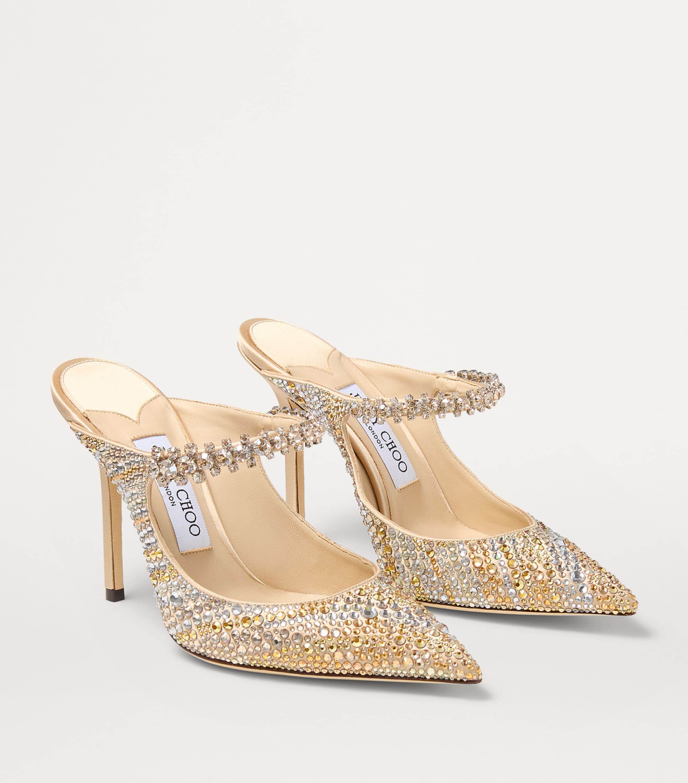Jimmy Choo Bing 100 Heeled Mules Harrods US