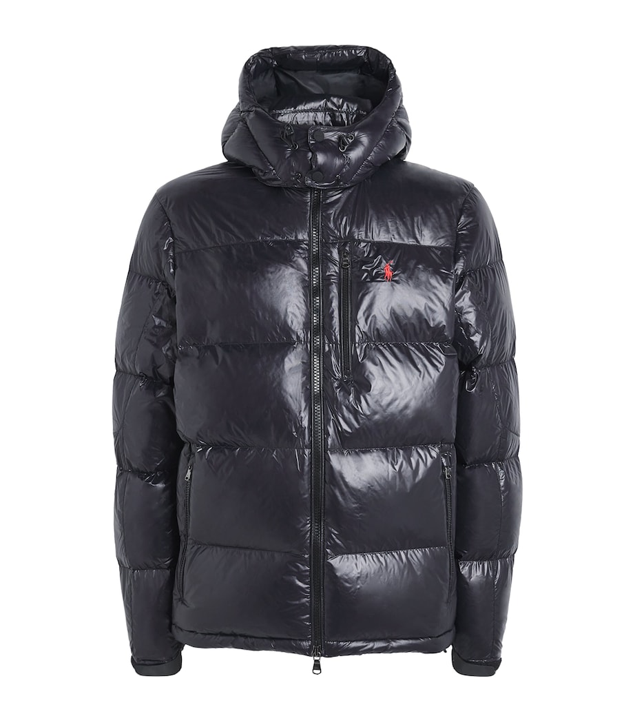 Polo Ralph Lauren Mens Down Glossed Gorham Jacket Polo Black Glossy Image 1