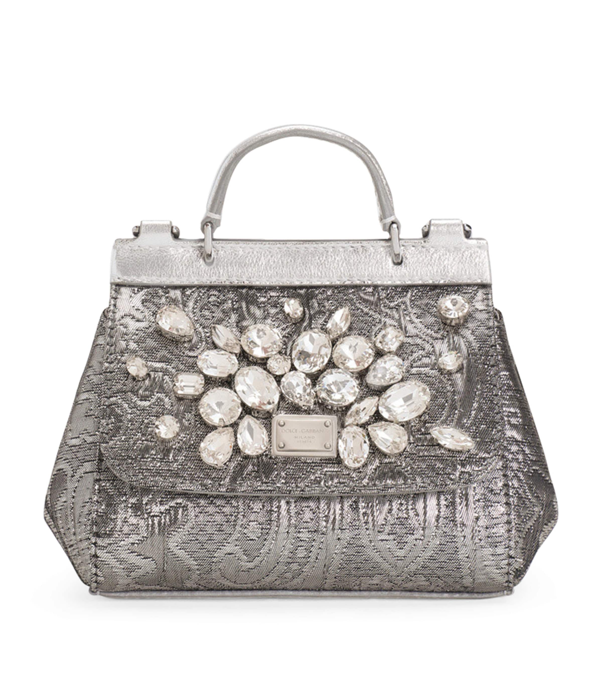 Embellished Top-Handle Bag 8D708SILVE Image 1