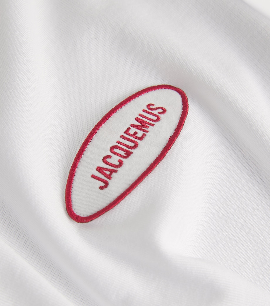 Cotton Logo Patch T-Shirt 1IX-STAT PATCH WHITE Image 5