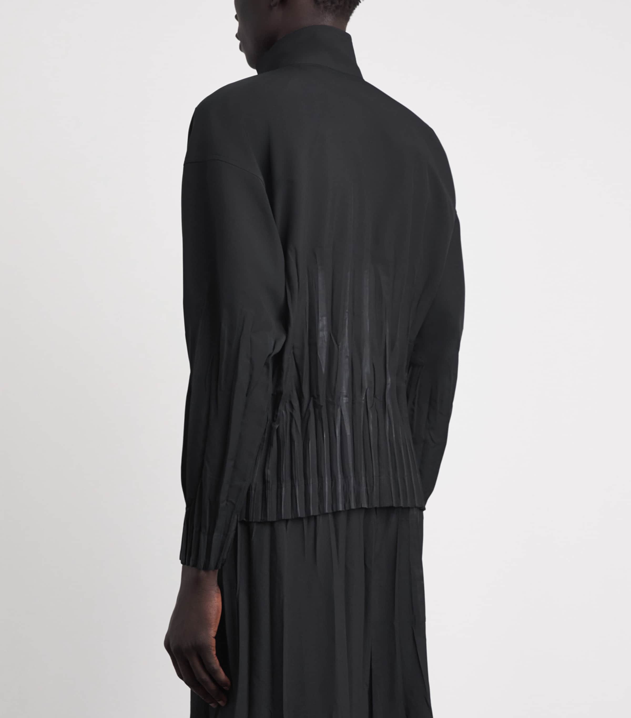 IM MEN Black Pleated Waft Jacket | Harrods US