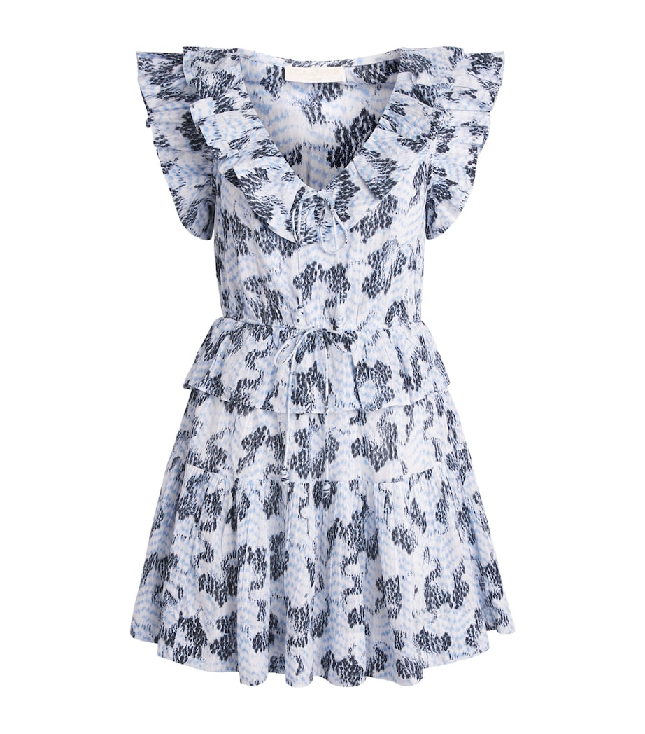 Ulla Johnson Womens Cotton-Blend Celie Mini Dress Ciel Image 1