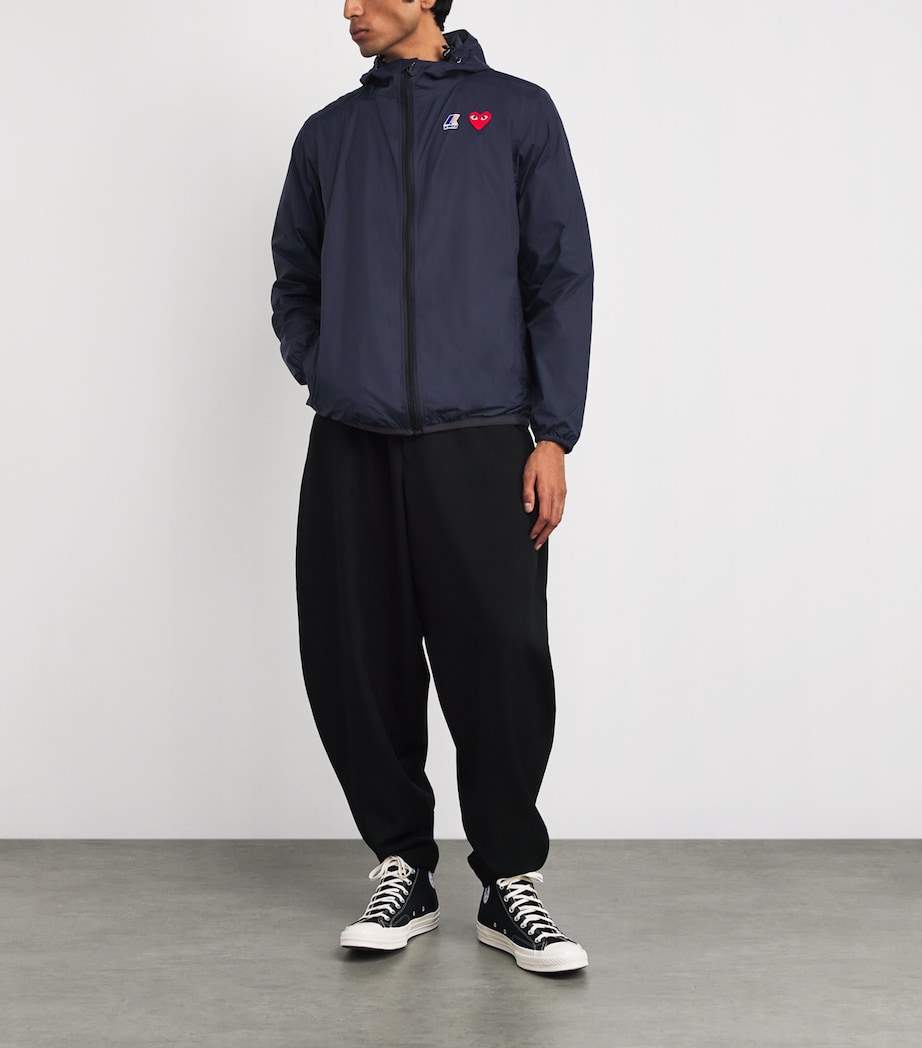 Comme Des Garçons PLAY x K-Way Nylon Water-Resistant Jacket 1- NAVY Image 2