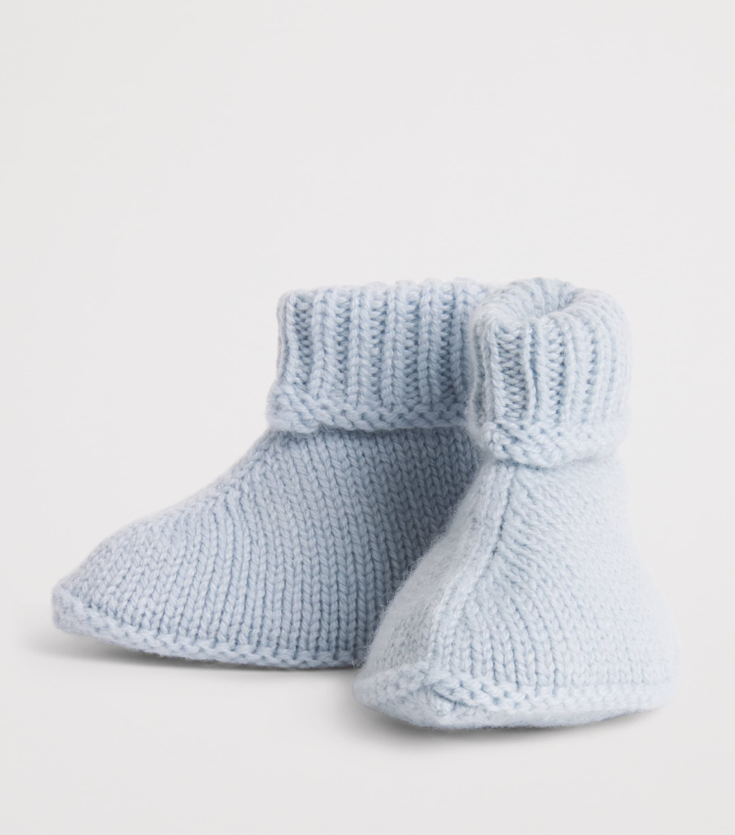 Rosie Sugden Cashmere Booties (0-24 Months) Spa Blue Image 2