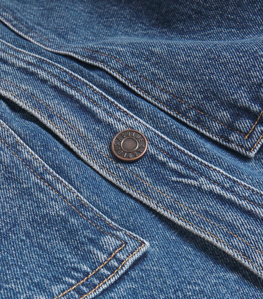 Oversized Atticus Denim Shirt CREASED DK INDIGO Image 5