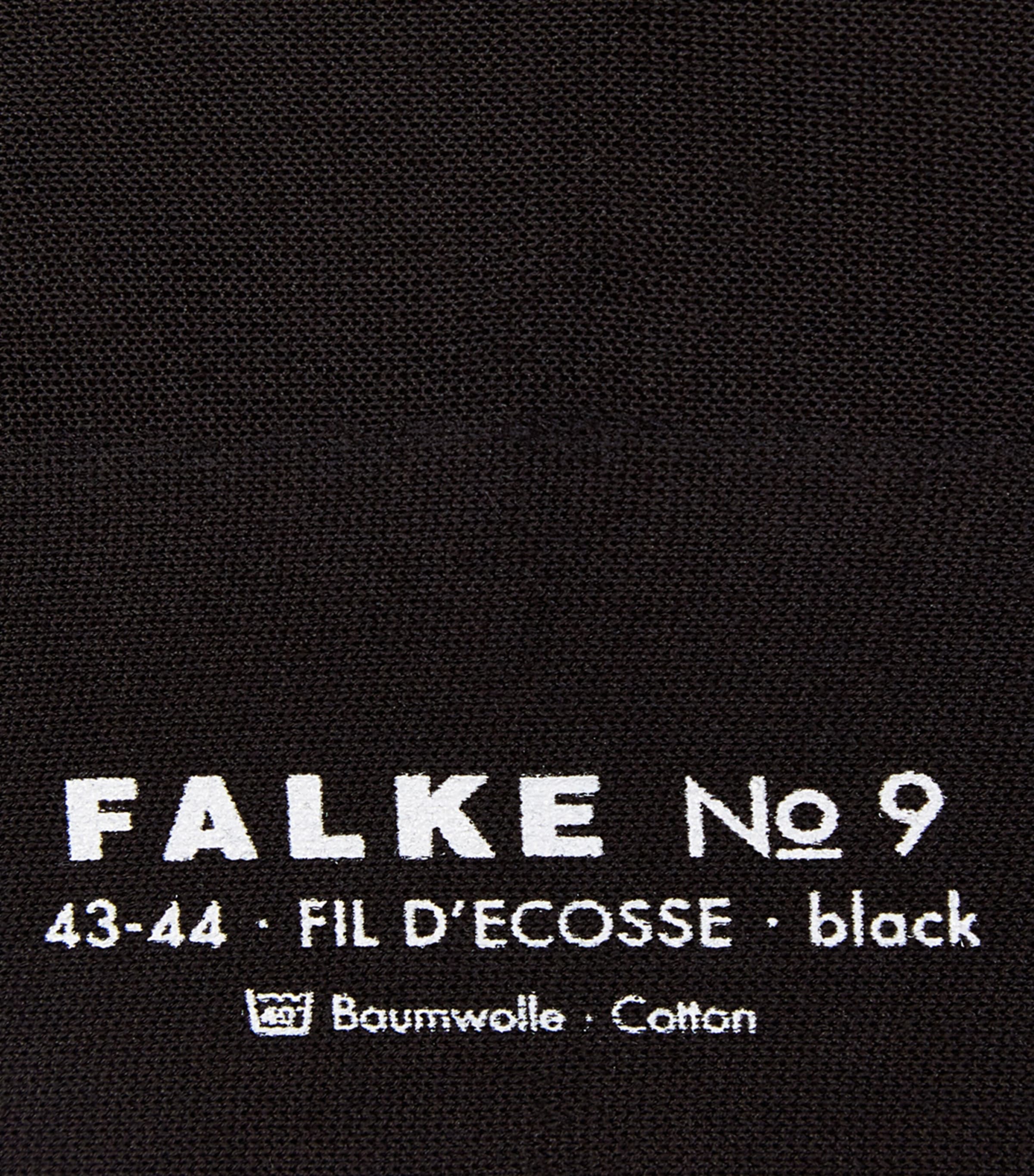 No.9 Fil D’Ecosse Socks BLACK Image 2