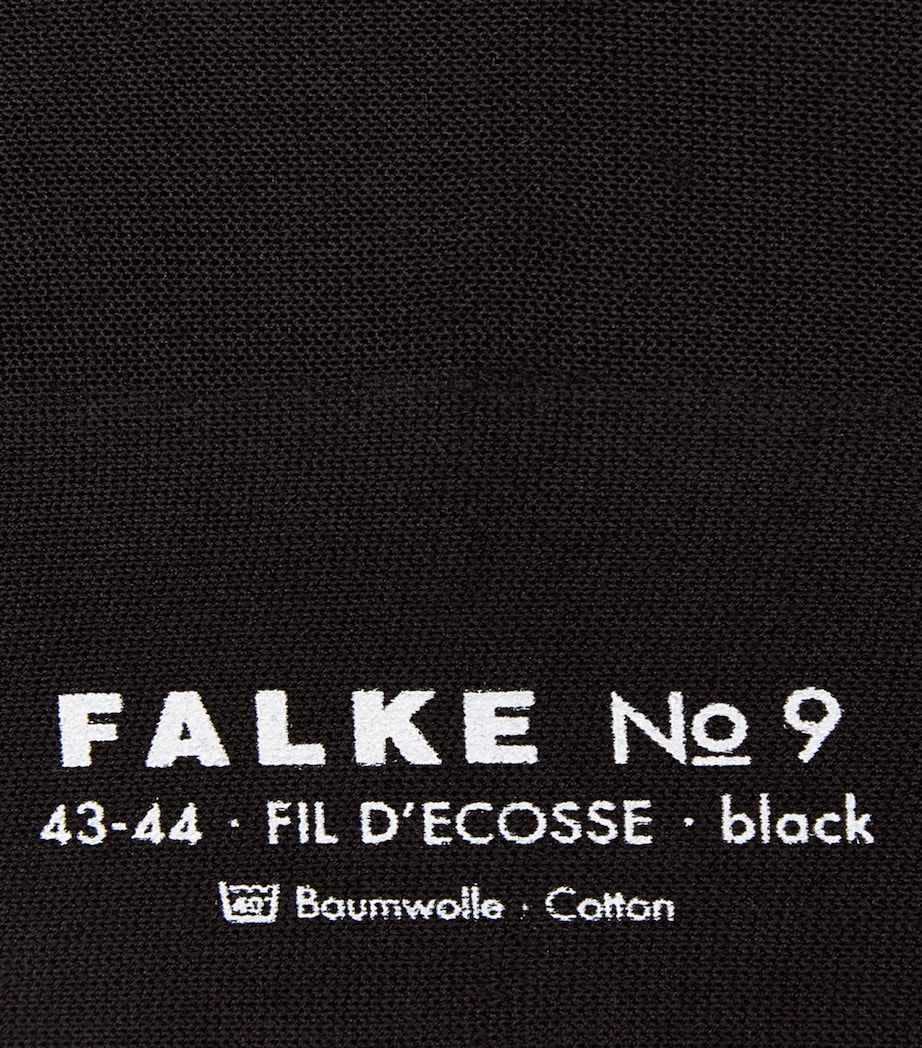 No.9 Fil D’Ecosse Socks BLACK Image 2