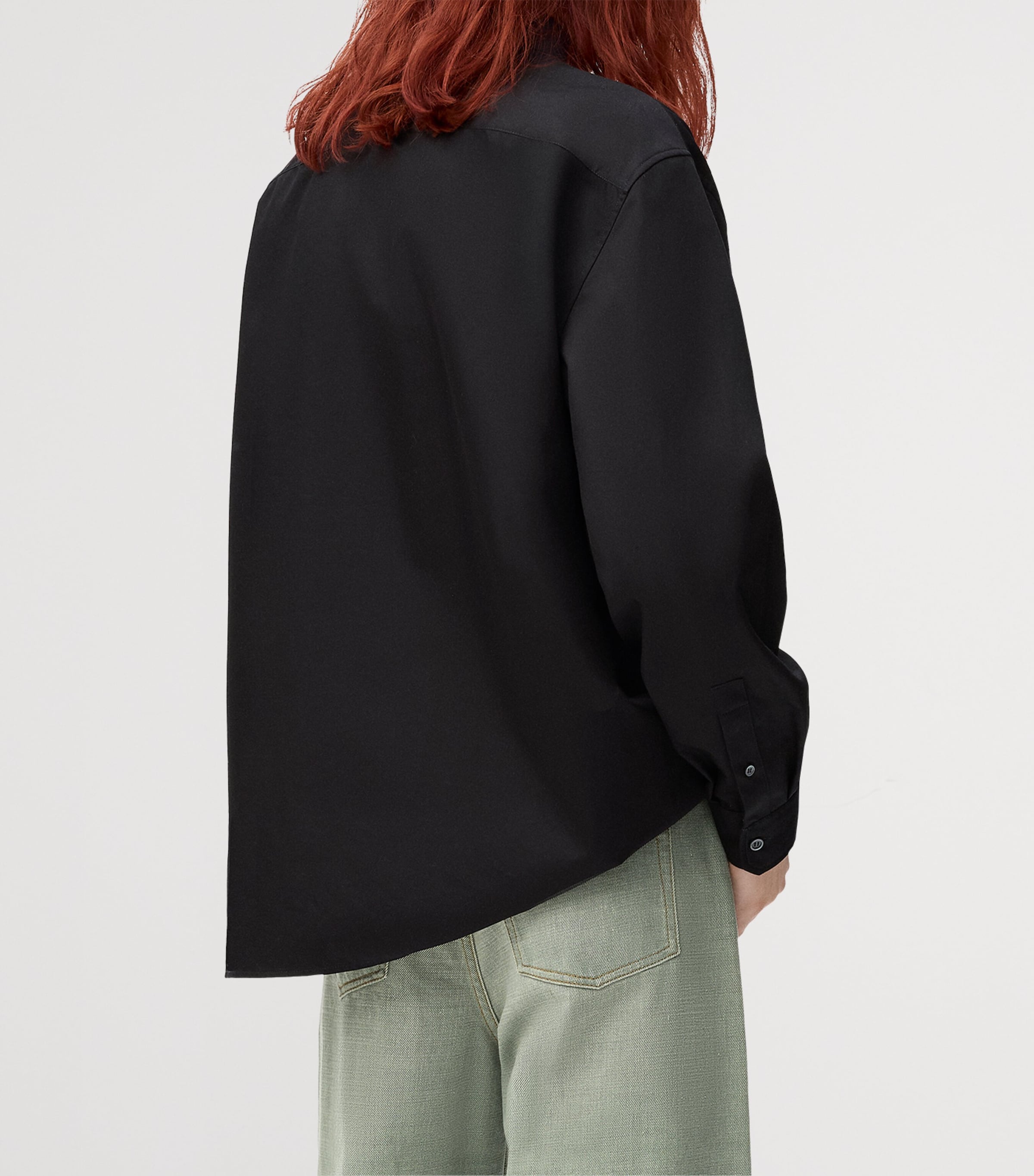 Cotton Anagram Shirt BLACK Image 3