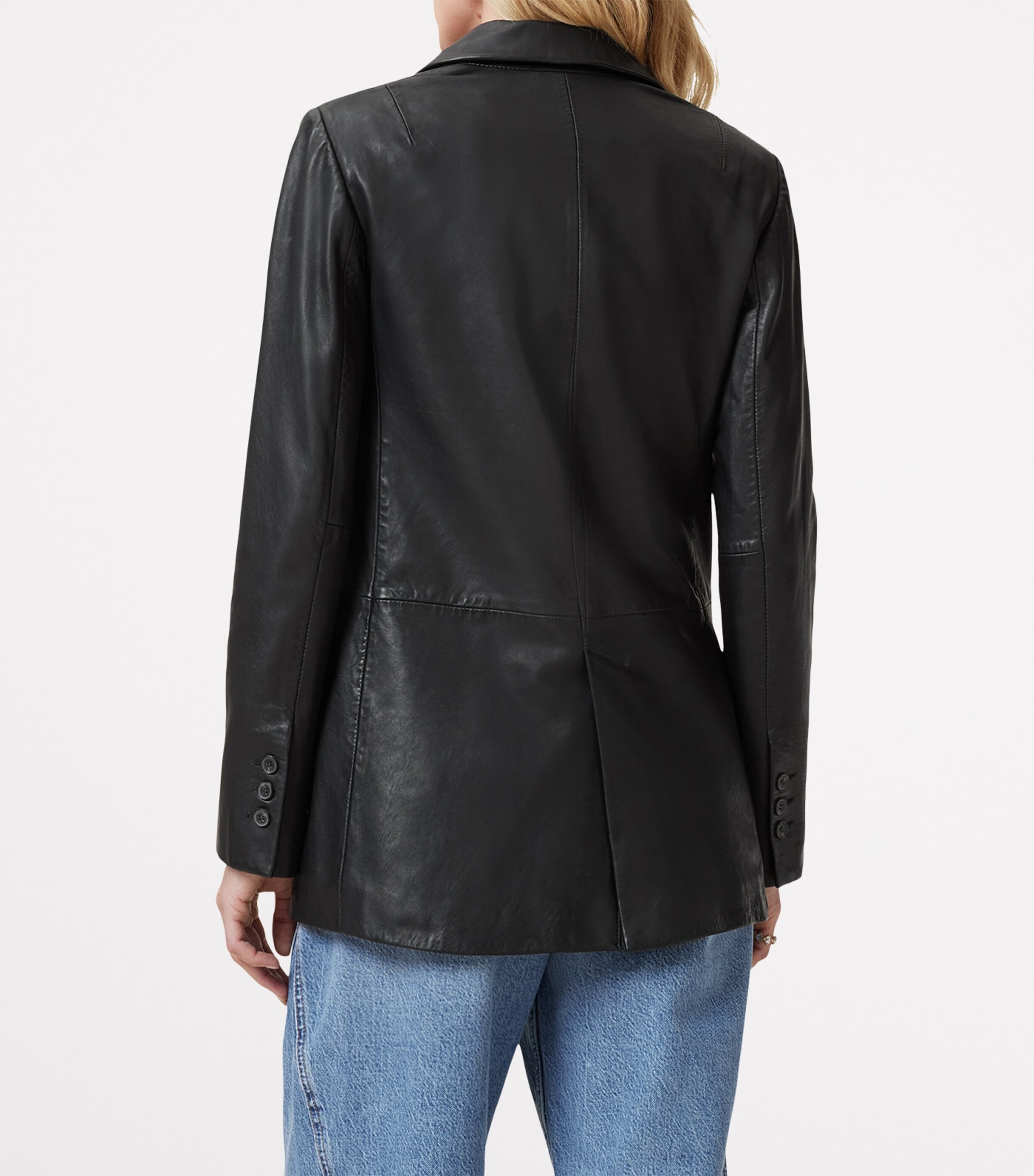 Leather Deri Blazer BLACK Image 4