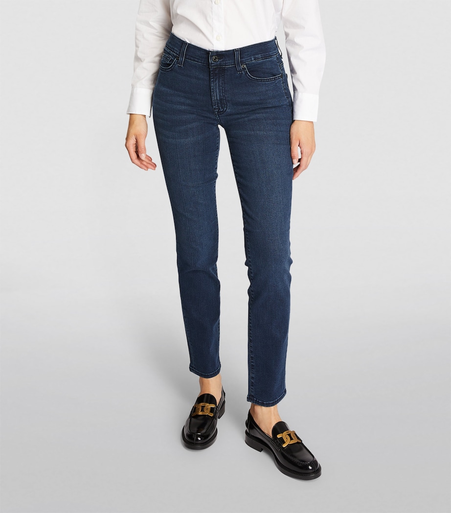 B(Air) Ankle Skinny Mid-Rise Jeans DARK BLUE Image 3